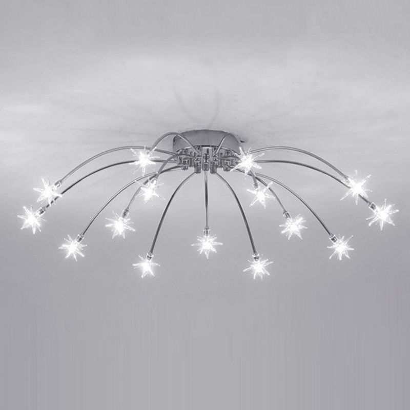 Arisha Art Deco Starry Flush Mount Ceiling Light - Neutralighting