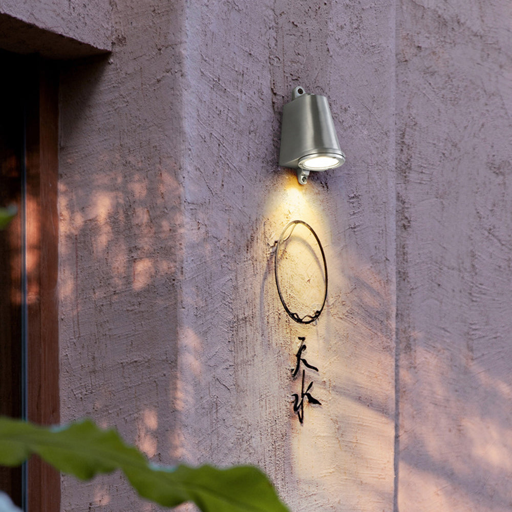 Ray Industrial Metal Bell Shaped Indoor Wall Lamp, Black/Grey/Coppery/Aluminum - Neutralighting
