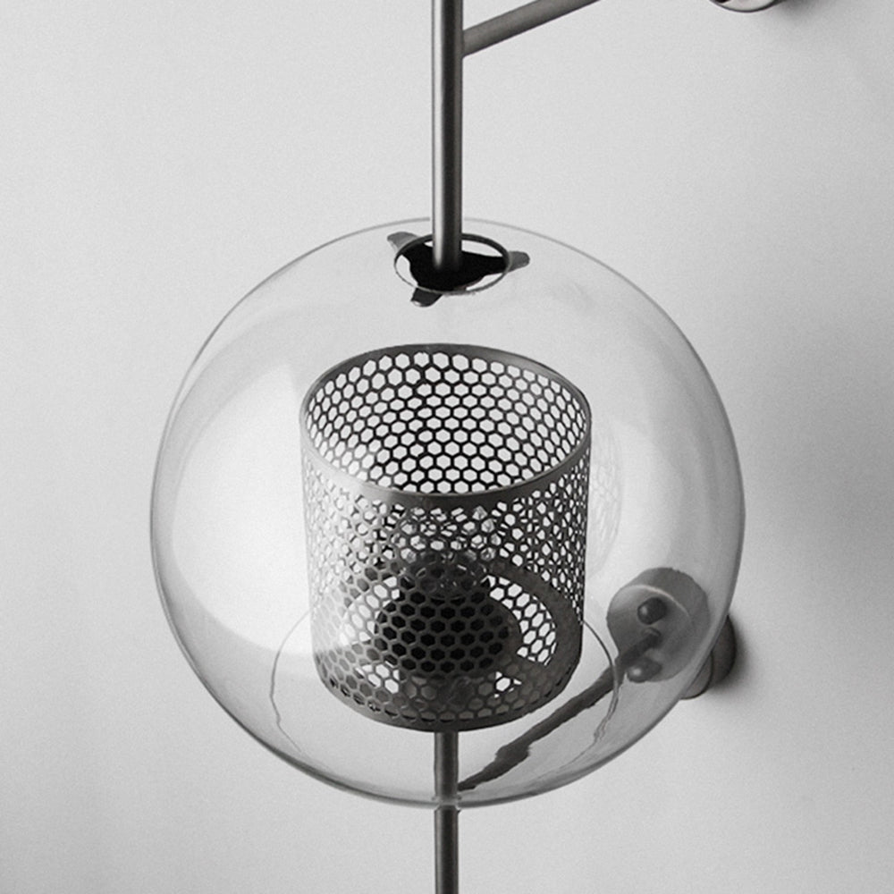 Kiri Industrial Classy Global Clear Glass Wall Lamp - Neutralighting