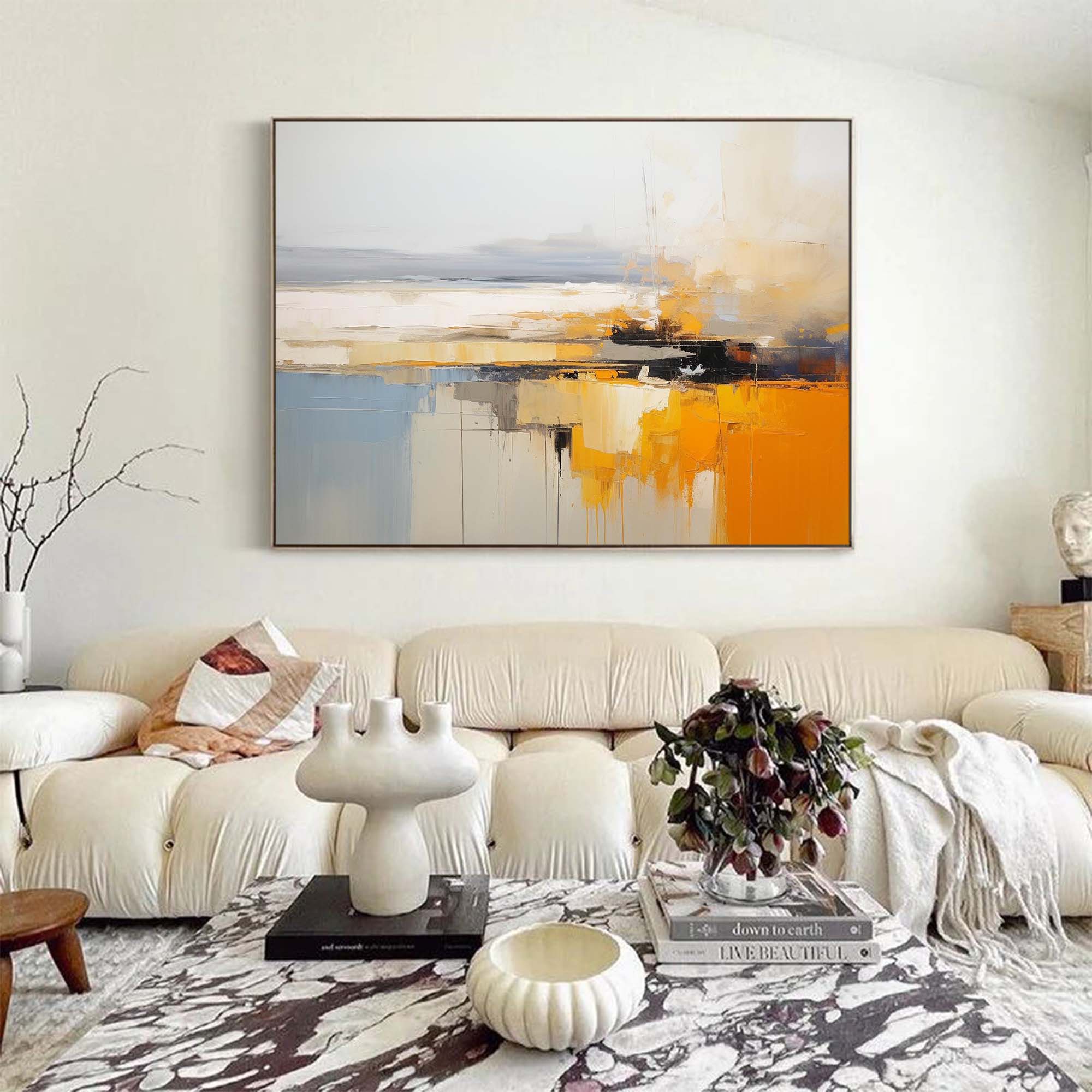 Abstract Canvas Art AB054 - Neutralighting