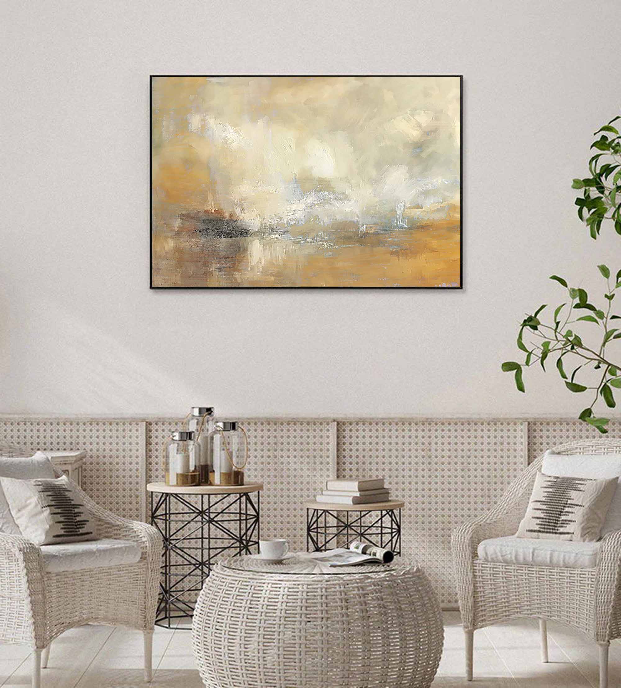 Wall Art Abstract Misty Cityscape