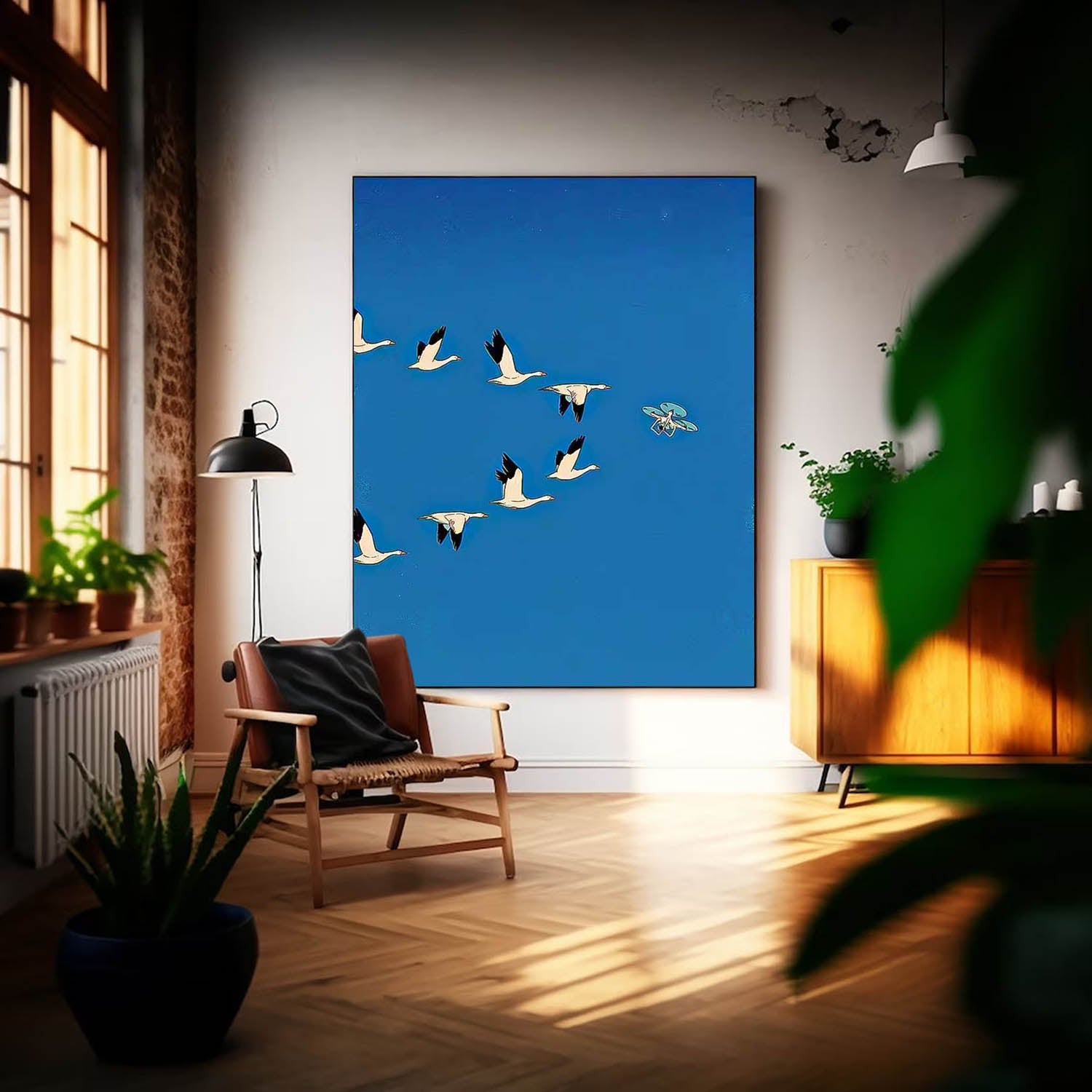 Wall Art Minimalist Serene Calm Neutral Pop