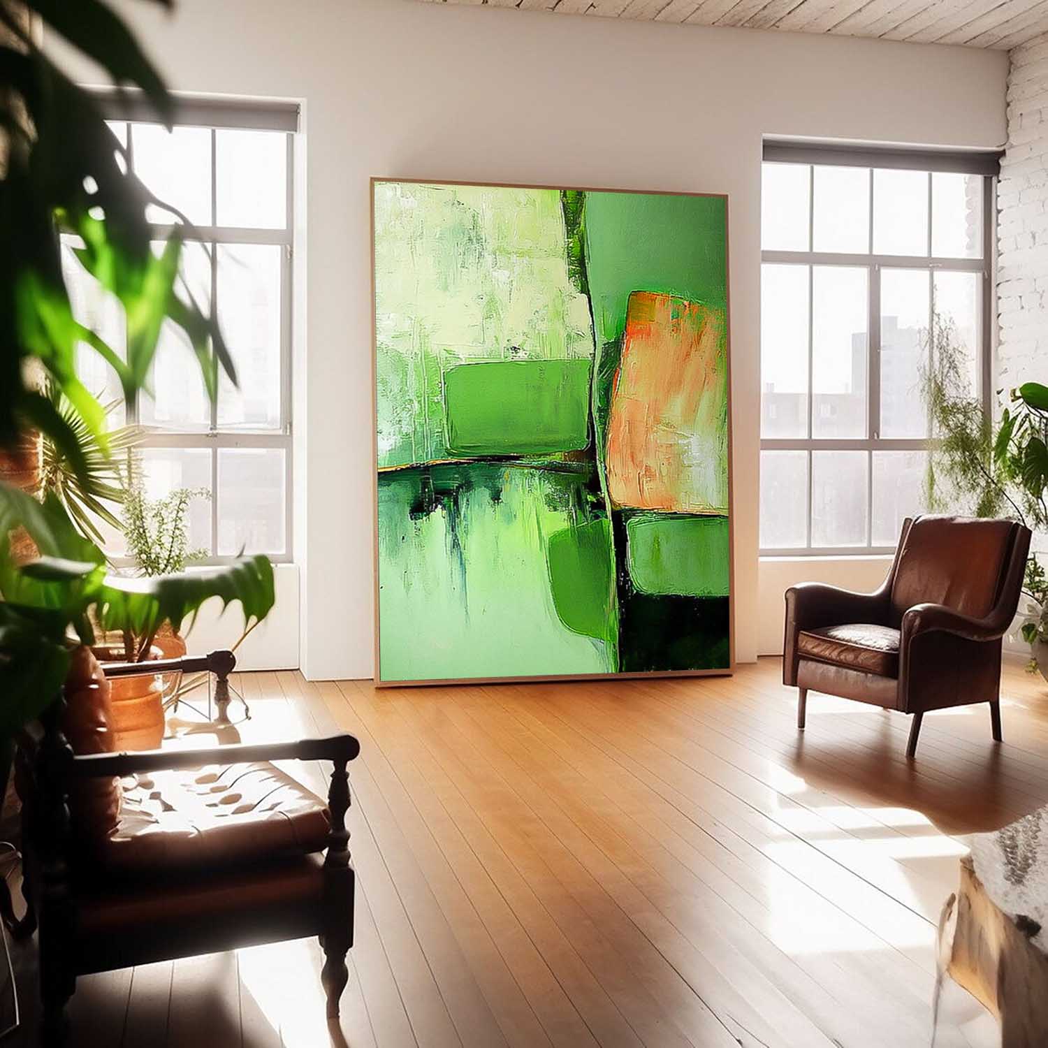Wall Art Impasto Abstract Serene Landscape
