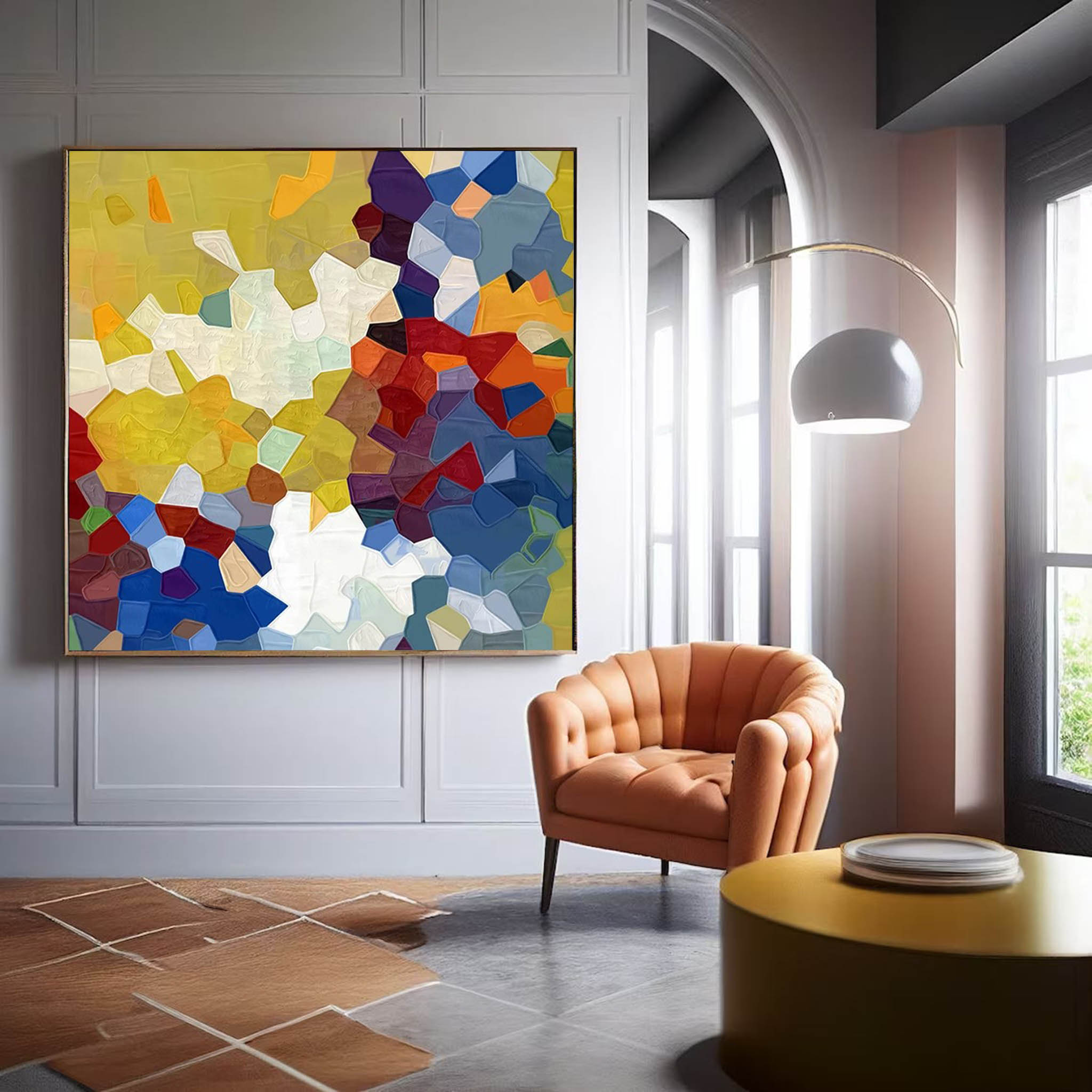 Abstract Canvas Art AB253 - Neutralighting