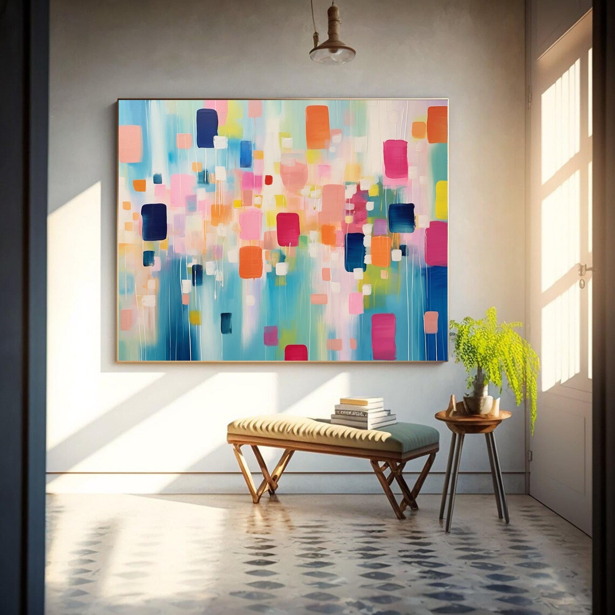 Abstract Canvas Art AB202 - Neutralighting