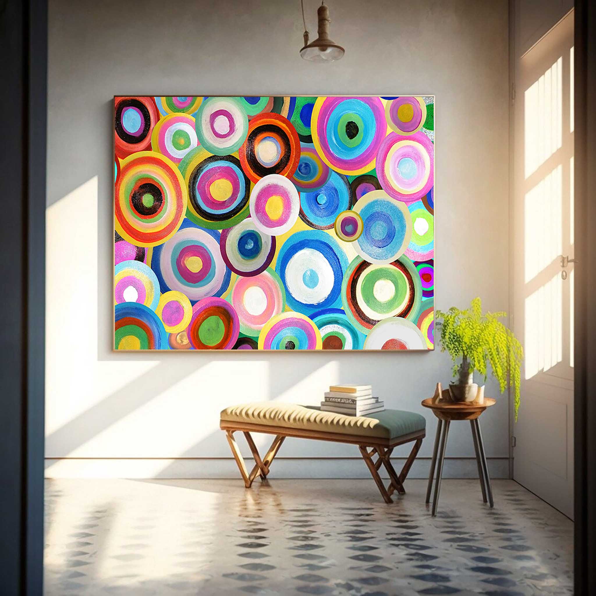 Wall Art Painterly Abstract Energetic Playful