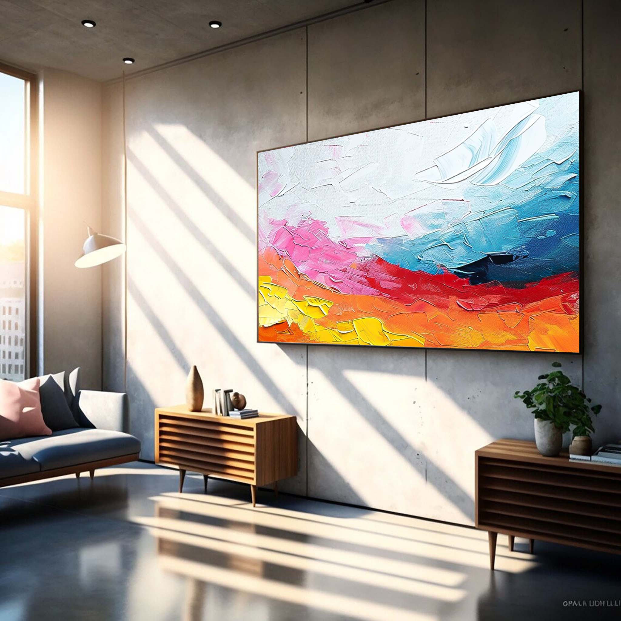 Wall Art Dynamic Abstract Energetic Lively