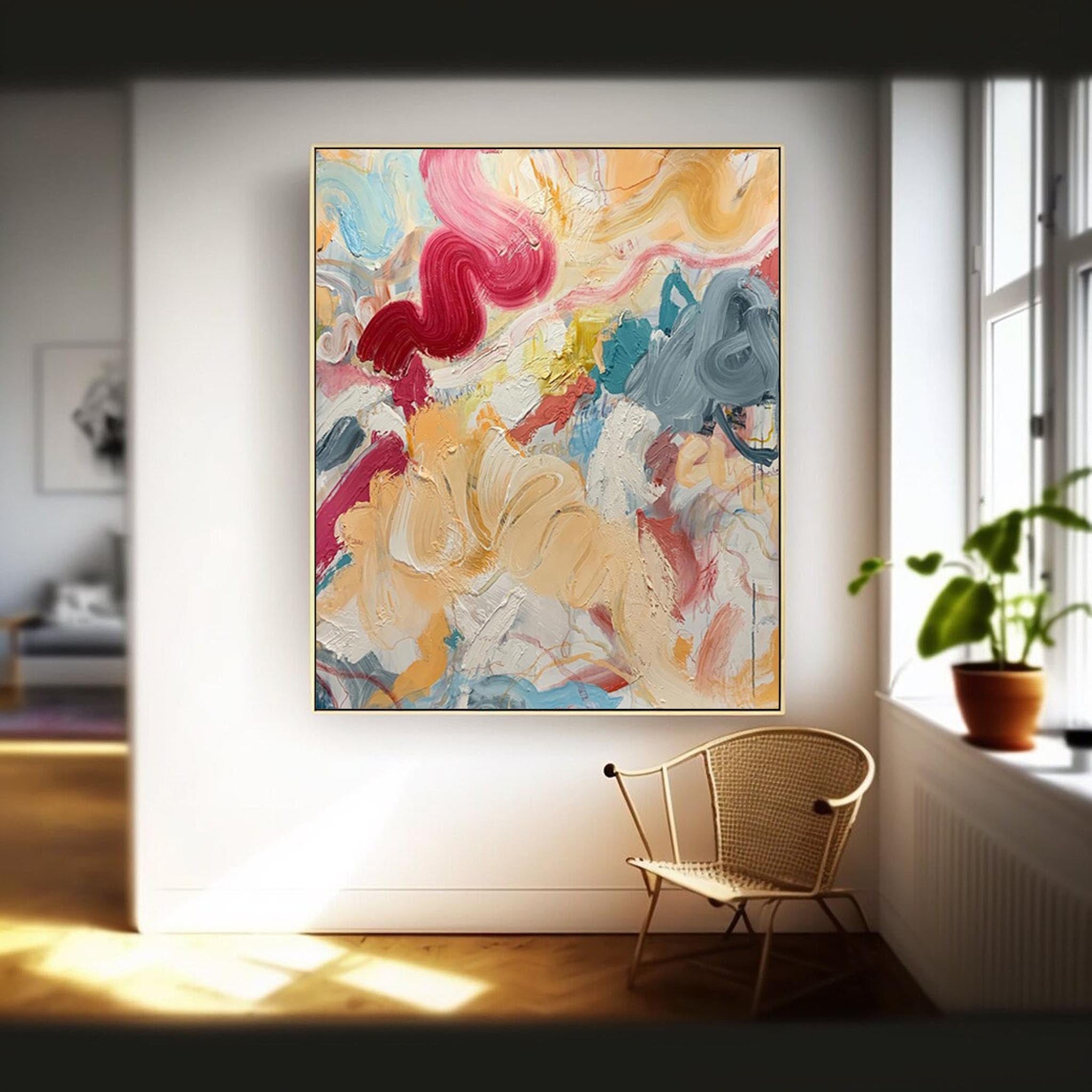 Wall Art Abstract Expressionist Maximalist Decor