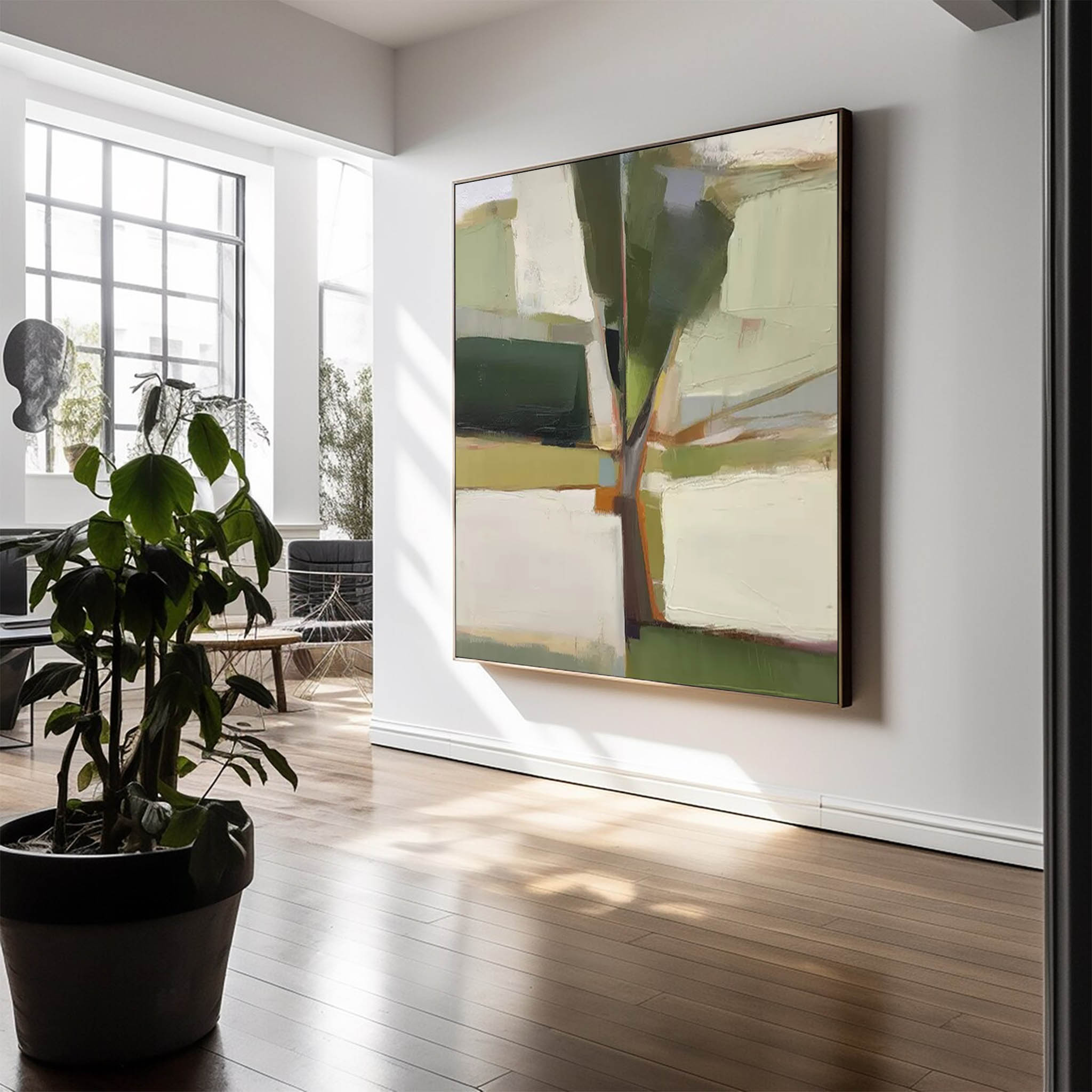 Abstract Canvas Art AB299 - Neutralighting