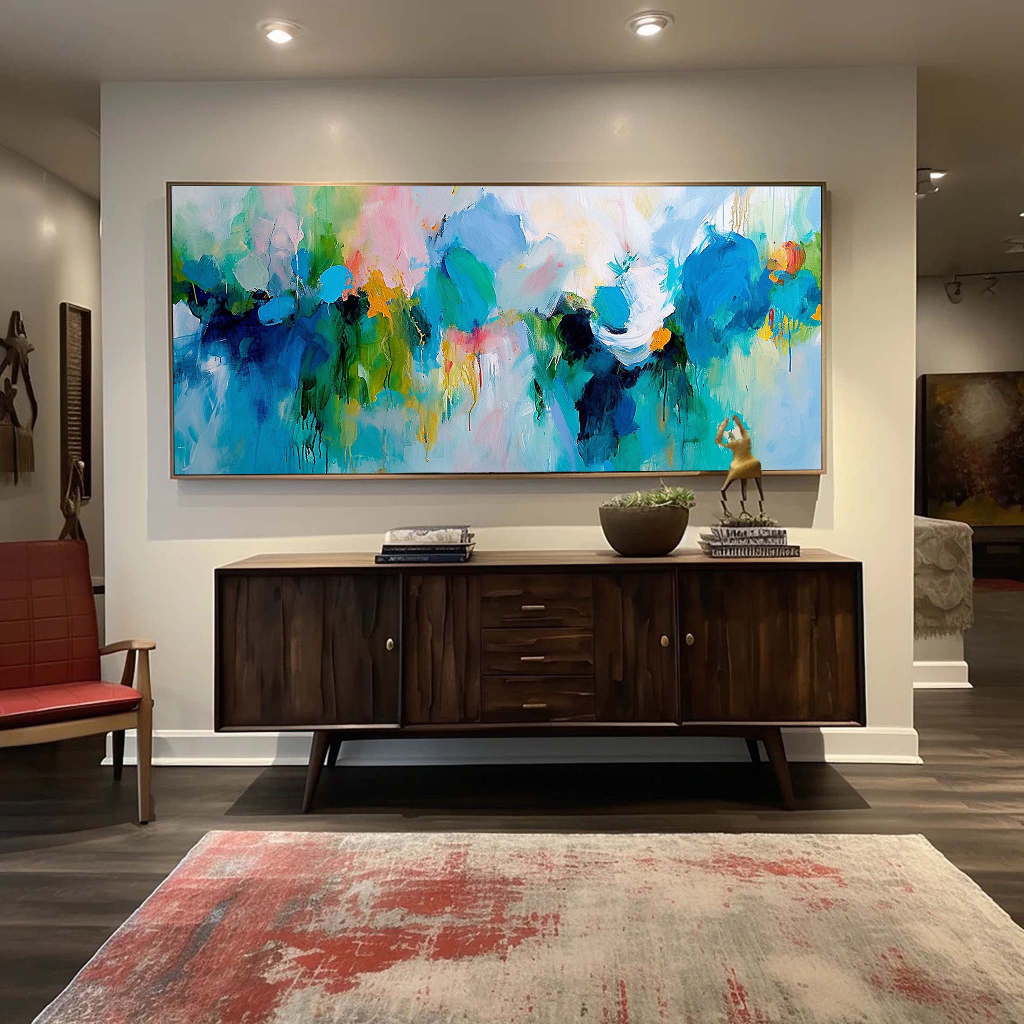 Abstract Canvas Art AB426 - Neutralighting