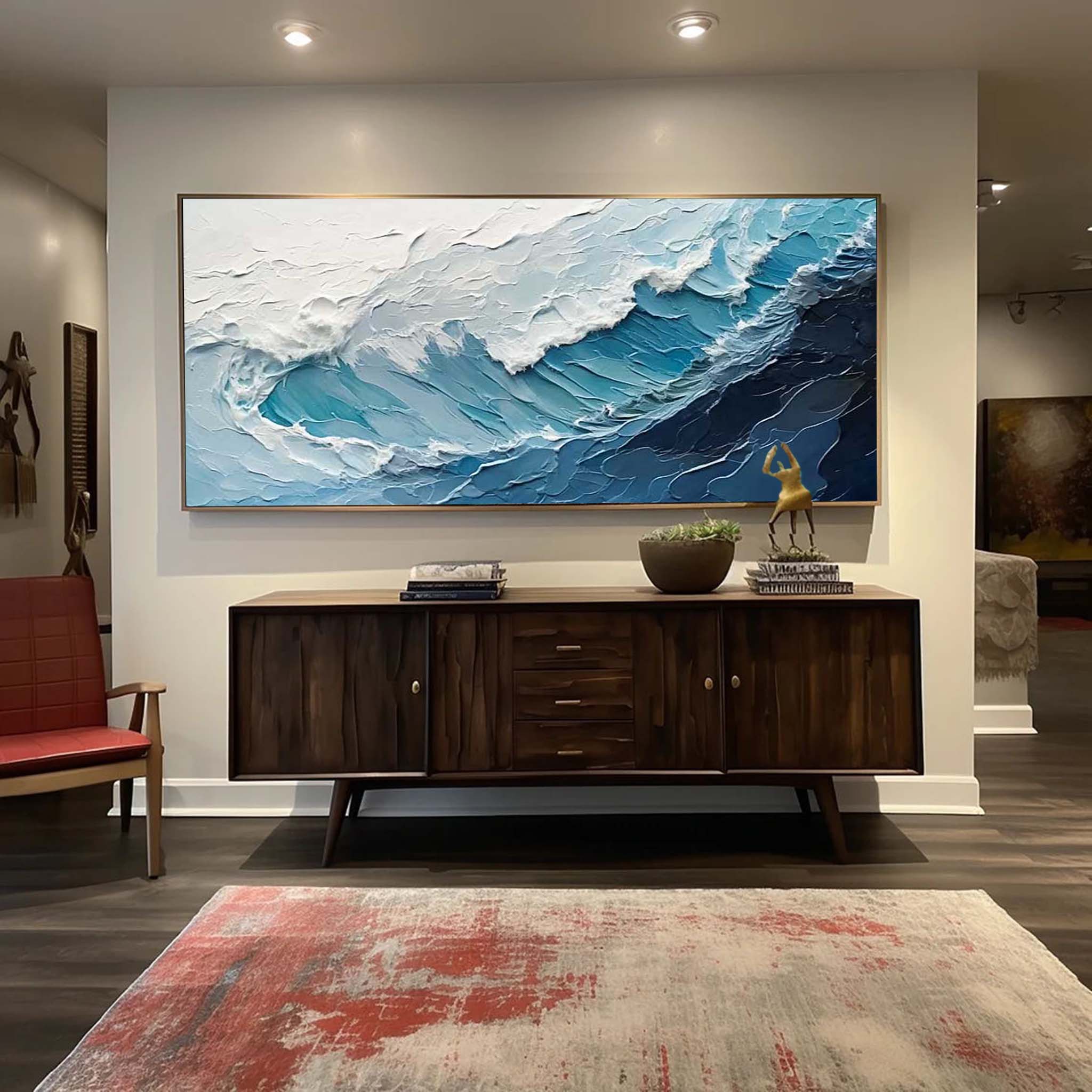 Wall Art Beach & Ocean Minimalist Wave Layer
