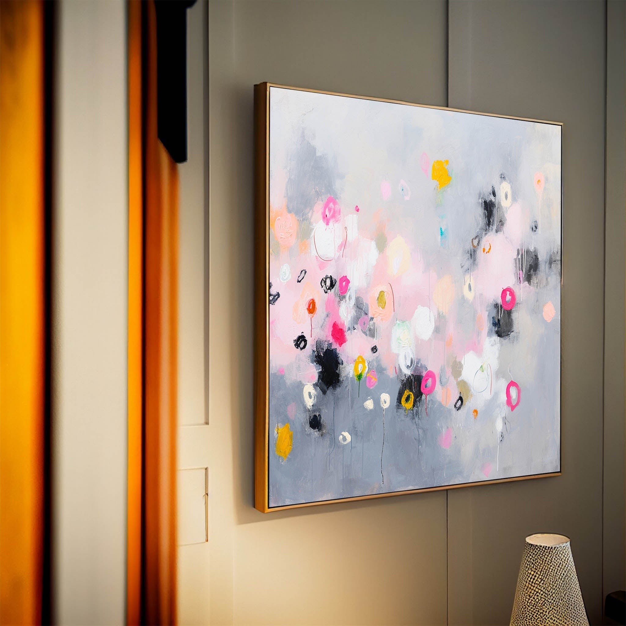 Abstract Canvas Art AB390 - Neutralighting