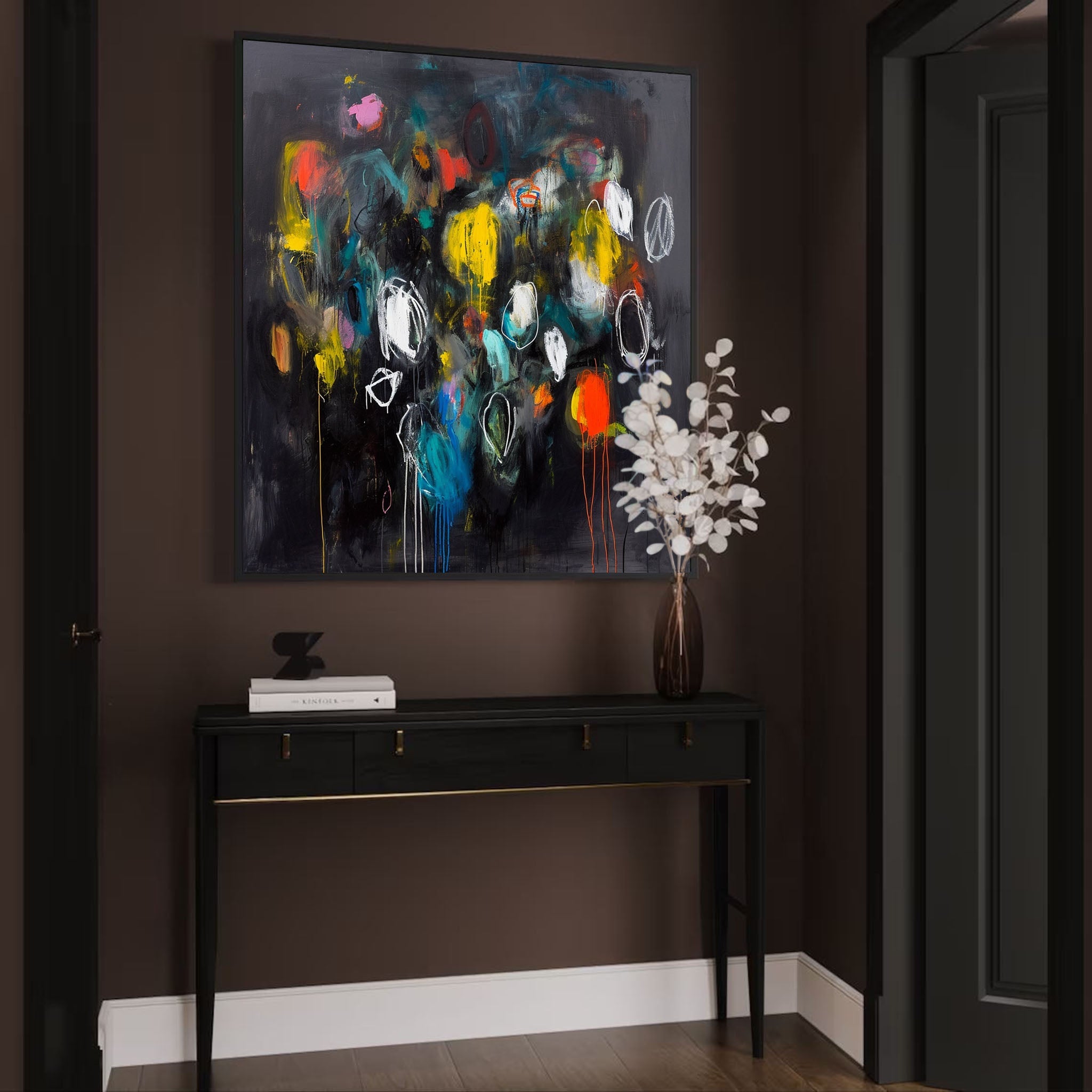 Wall Art Abstract Playful Energetic Retro