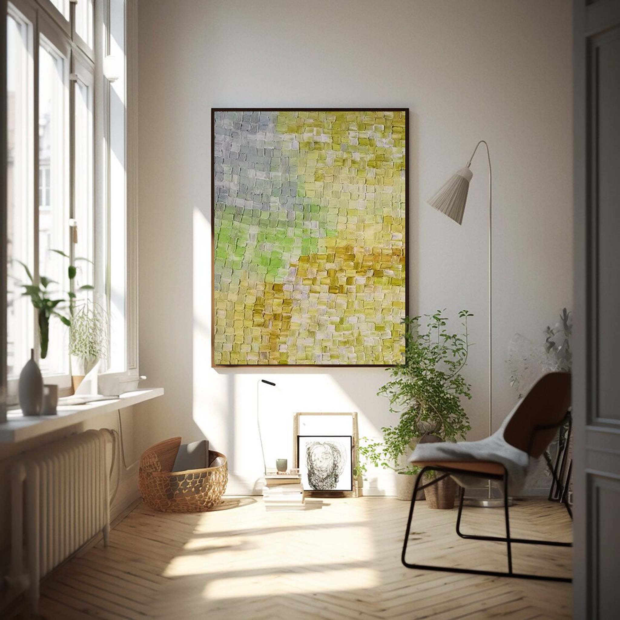 Wall Art Abstract Impasto Elegant Natural