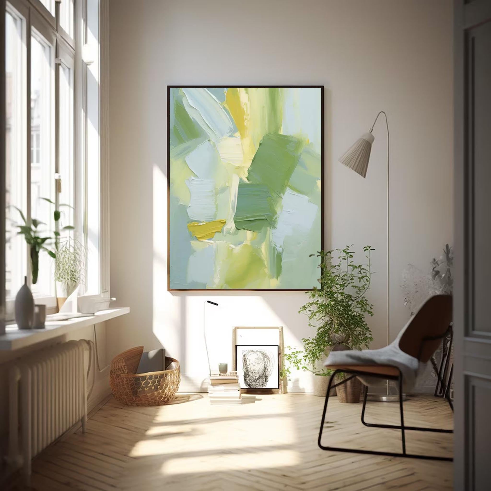 Wall Art Abstract Impasto Neutral Organic