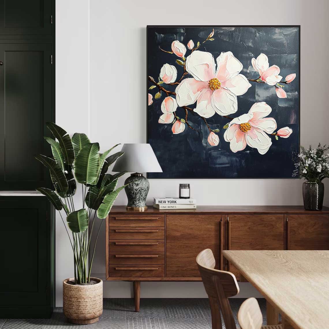 Wall Art Lush Flower Colorful Elegant
