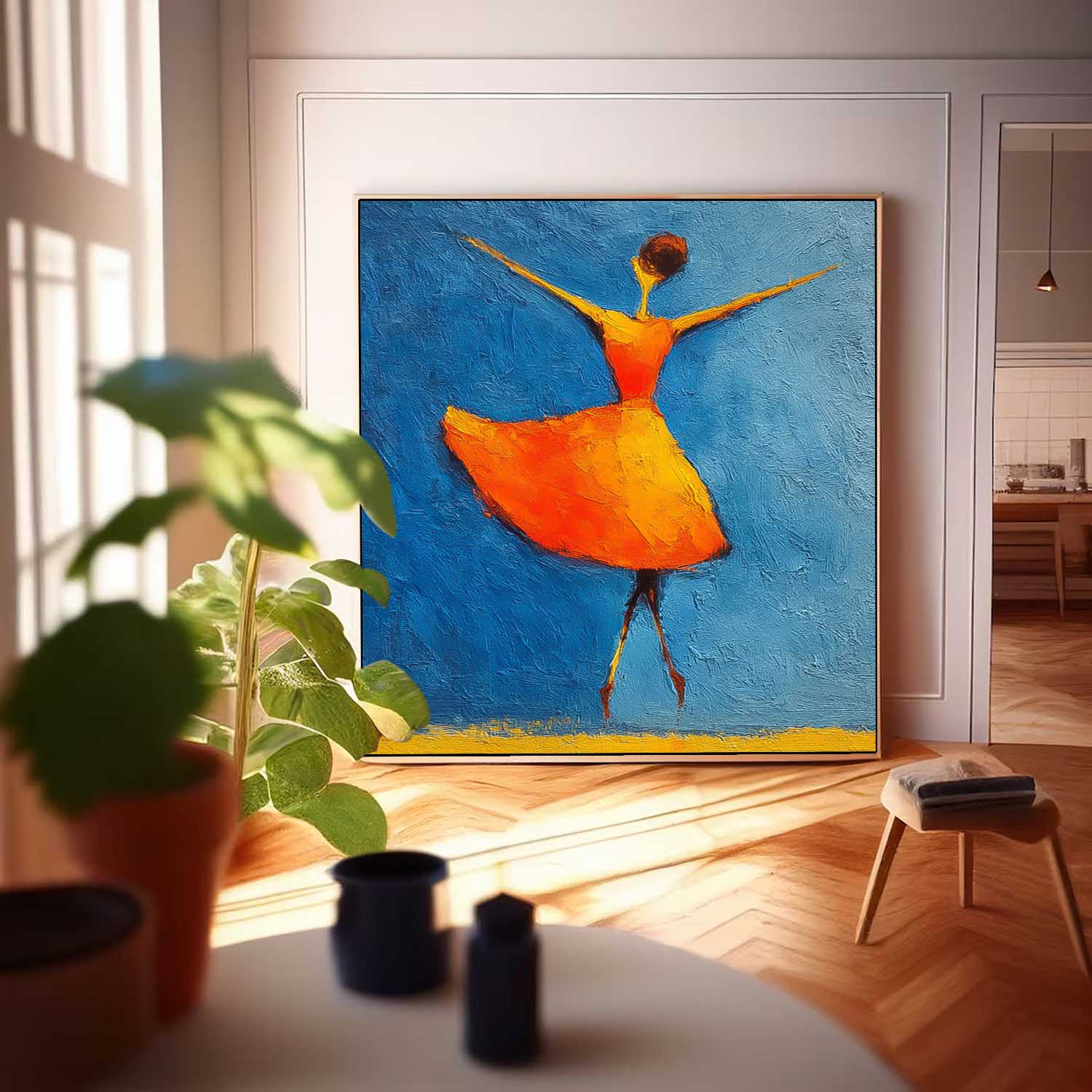 Wall Art People Freeing Energetic Soft Lyrical