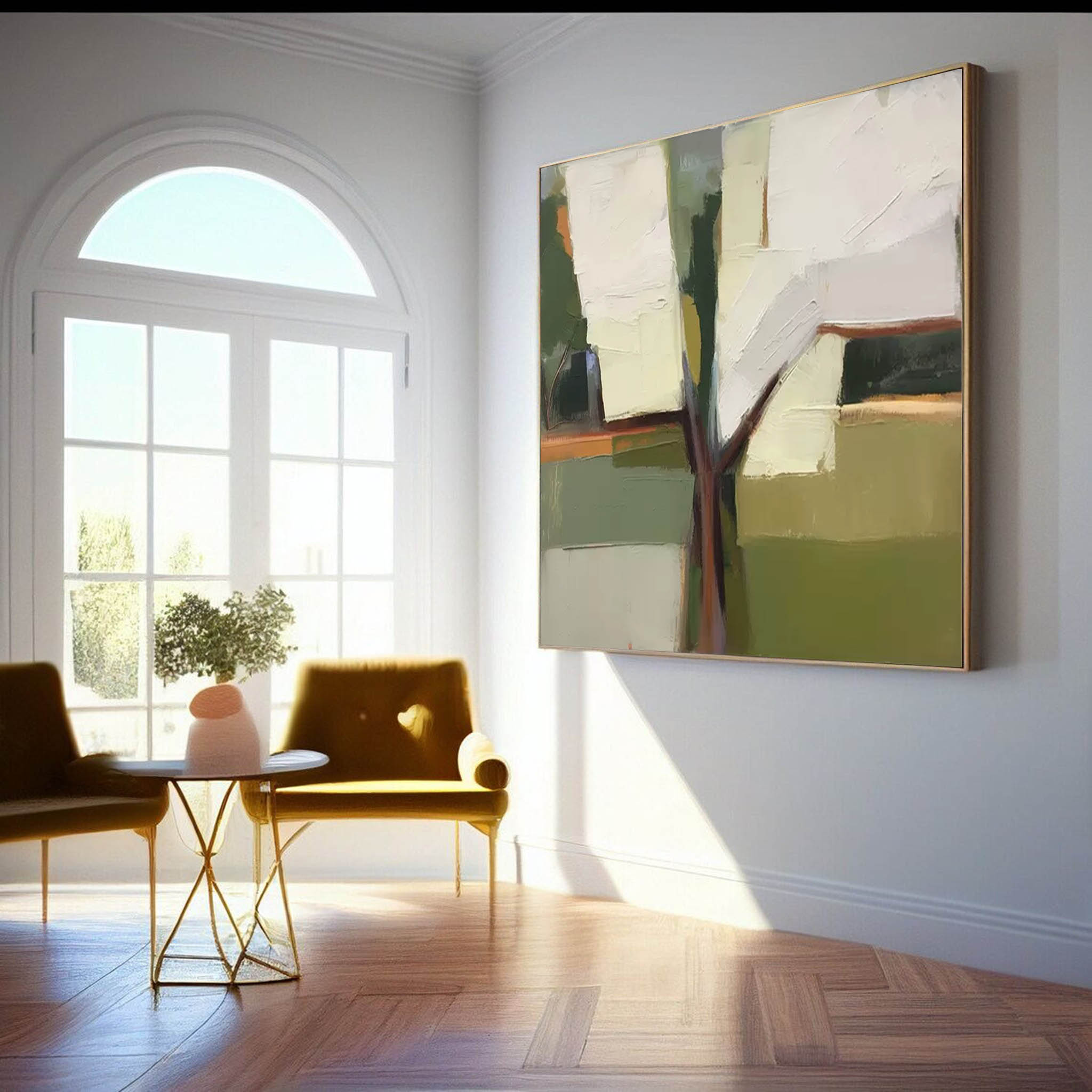 Abstract Canvas Art AB298 - Neutralighting