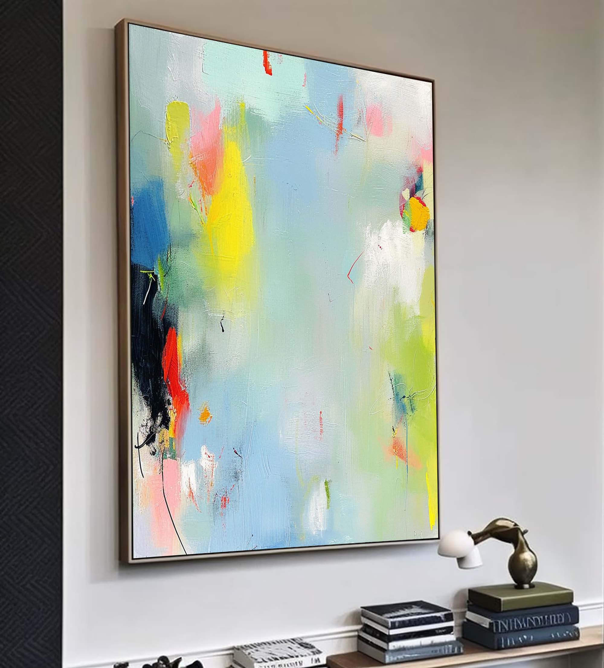 Wall Art Soft Fluid Wash Abstract Painterly