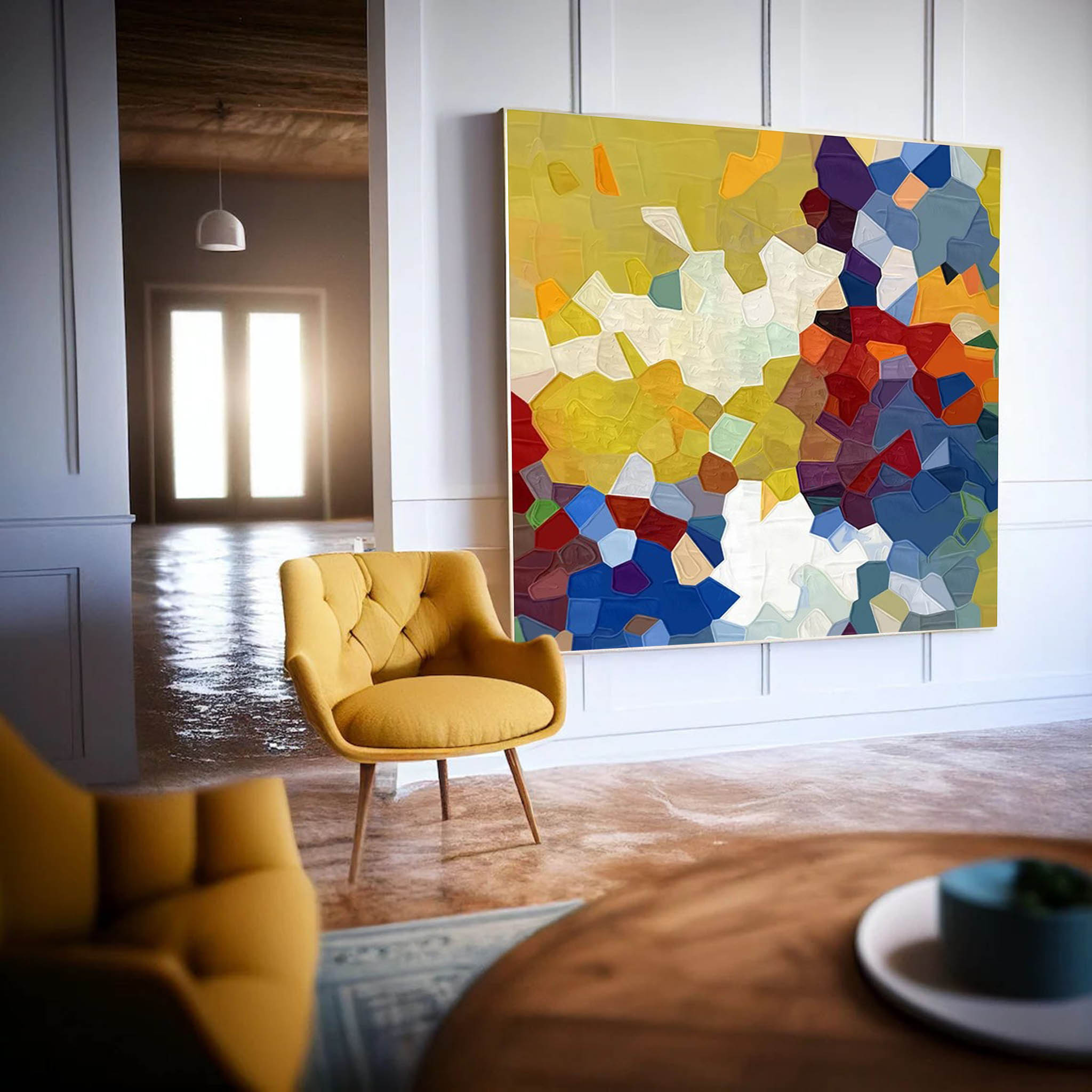 Abstract Canvas Art AB253 - Neutralighting