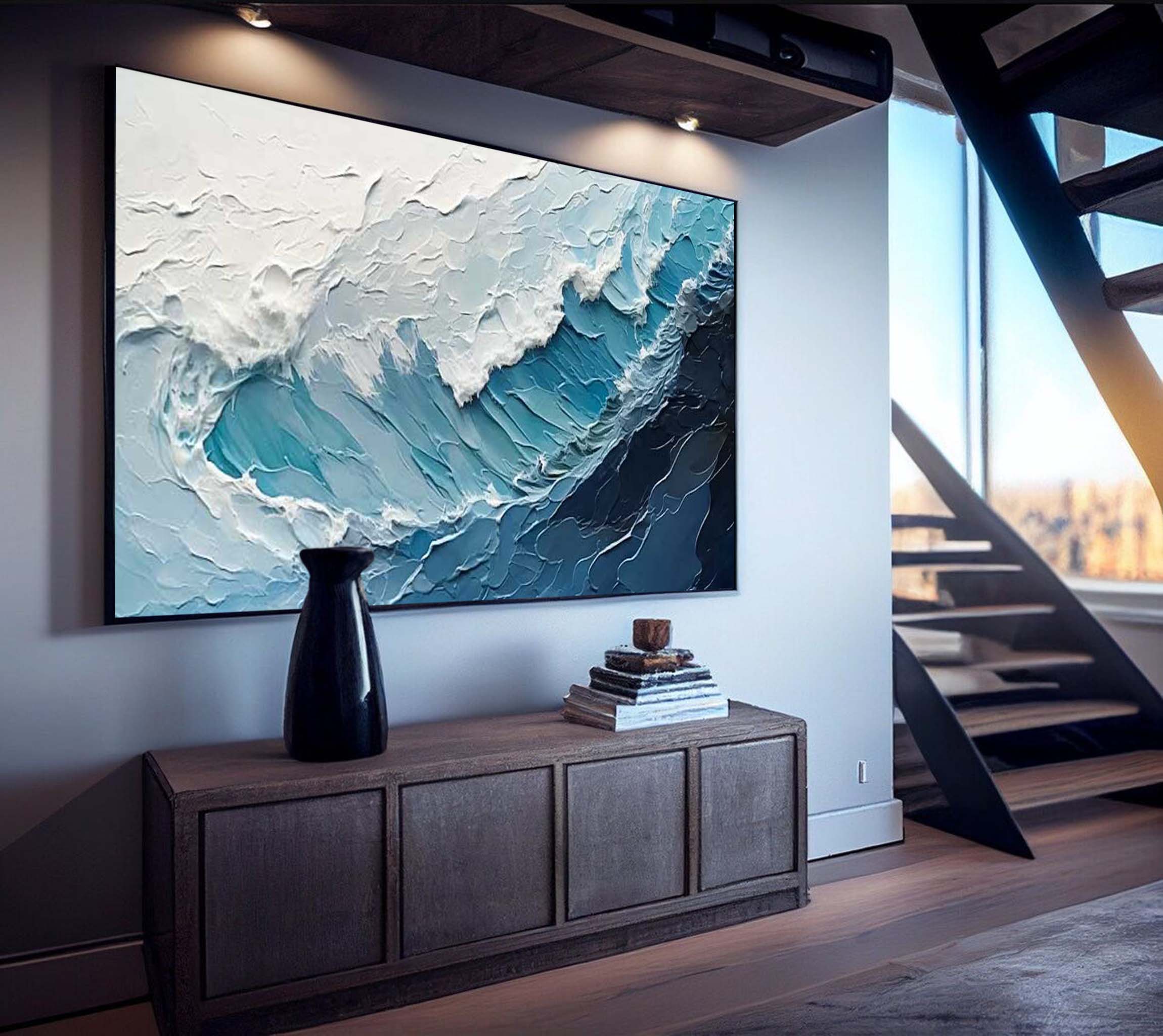 Wall Art Beach & Ocean Minimalist Wave Layer