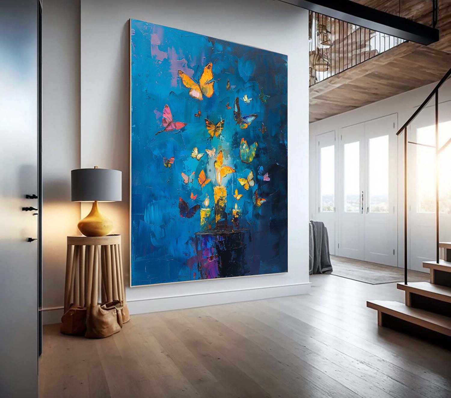 Wall Art Abstract Contemporary Warm Painterly