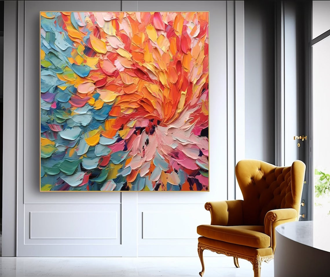 Wall Art Abstract Vibrant Dynamic