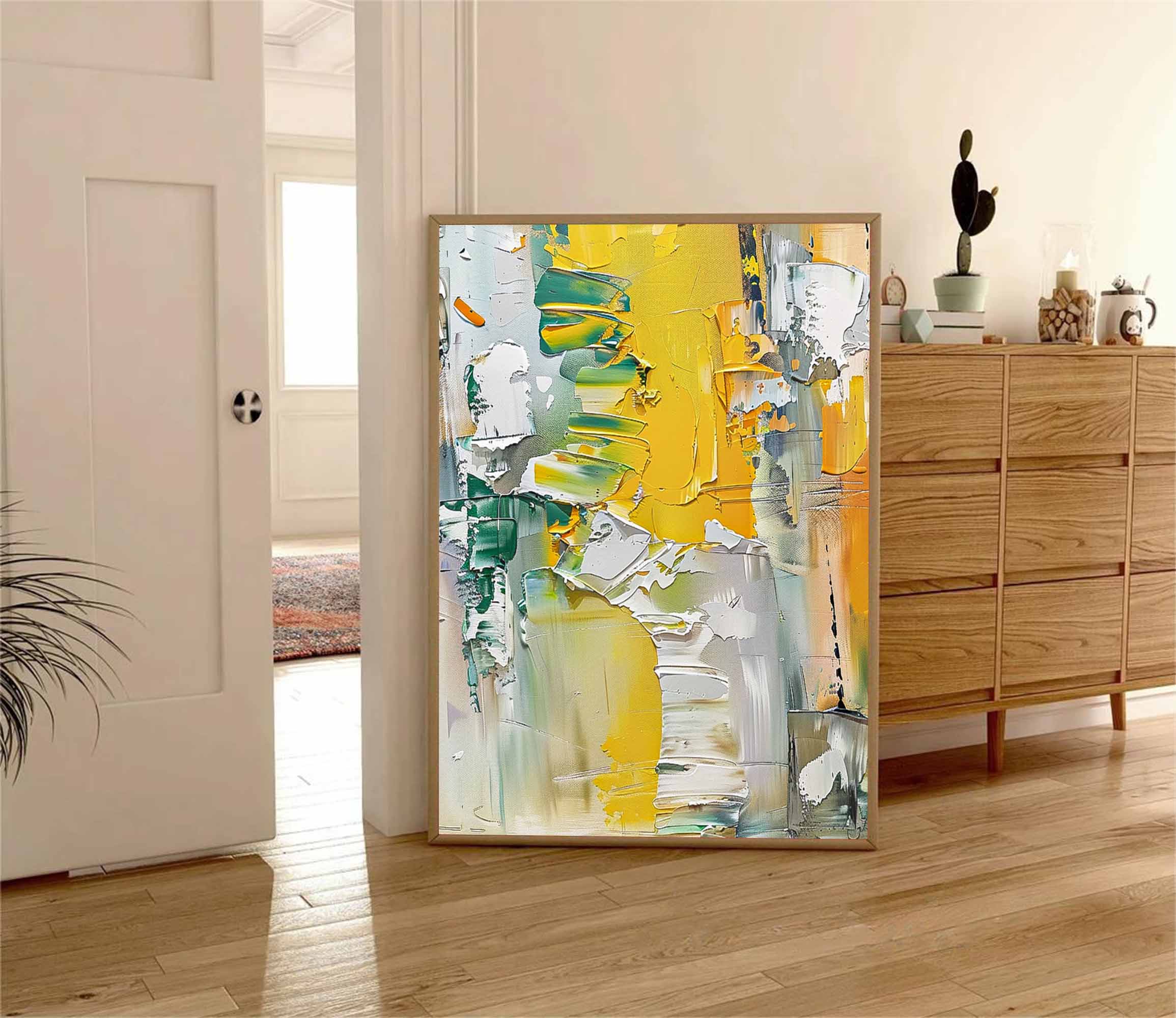 Wall Art Vibrant Impasto Abstract Expressionist