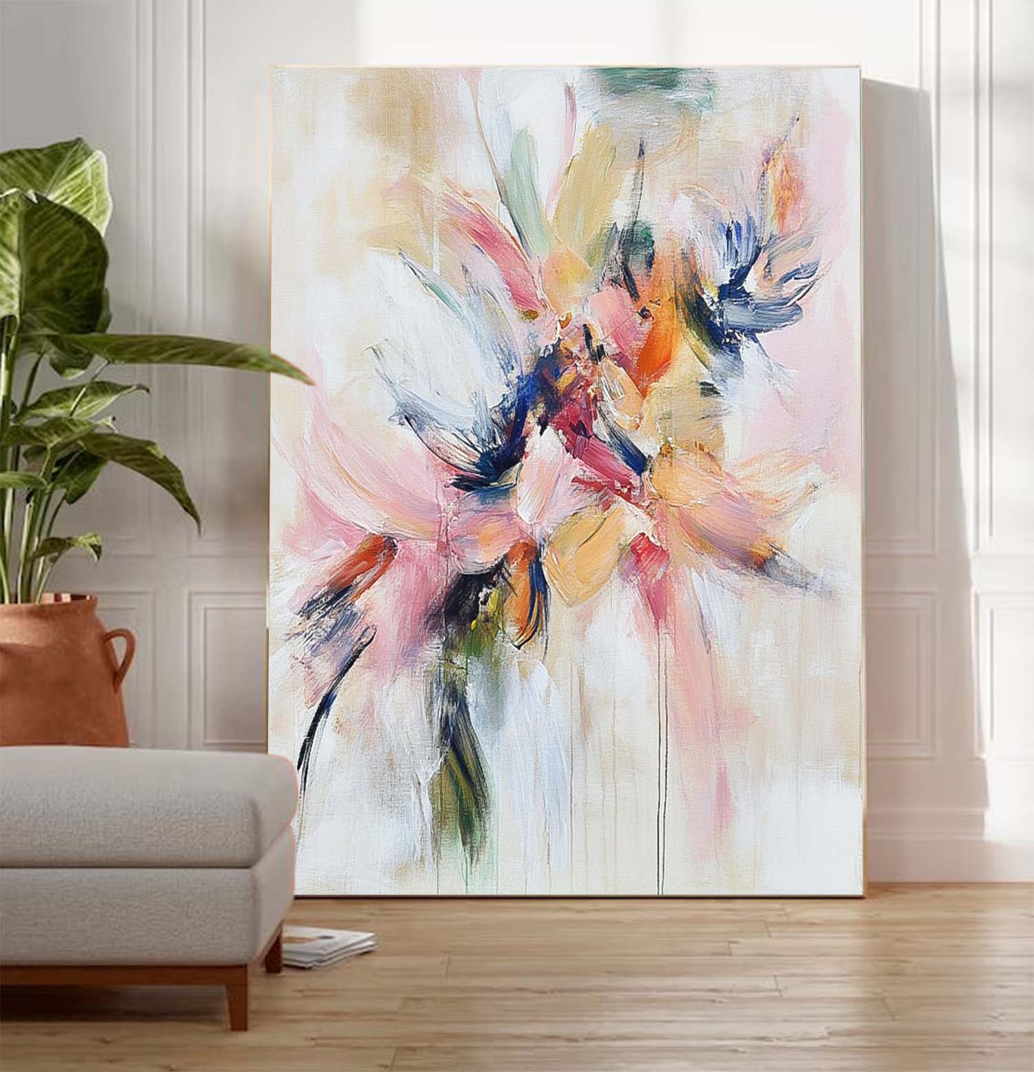 Wall Art Abstract Flowing Dynamic Cluster