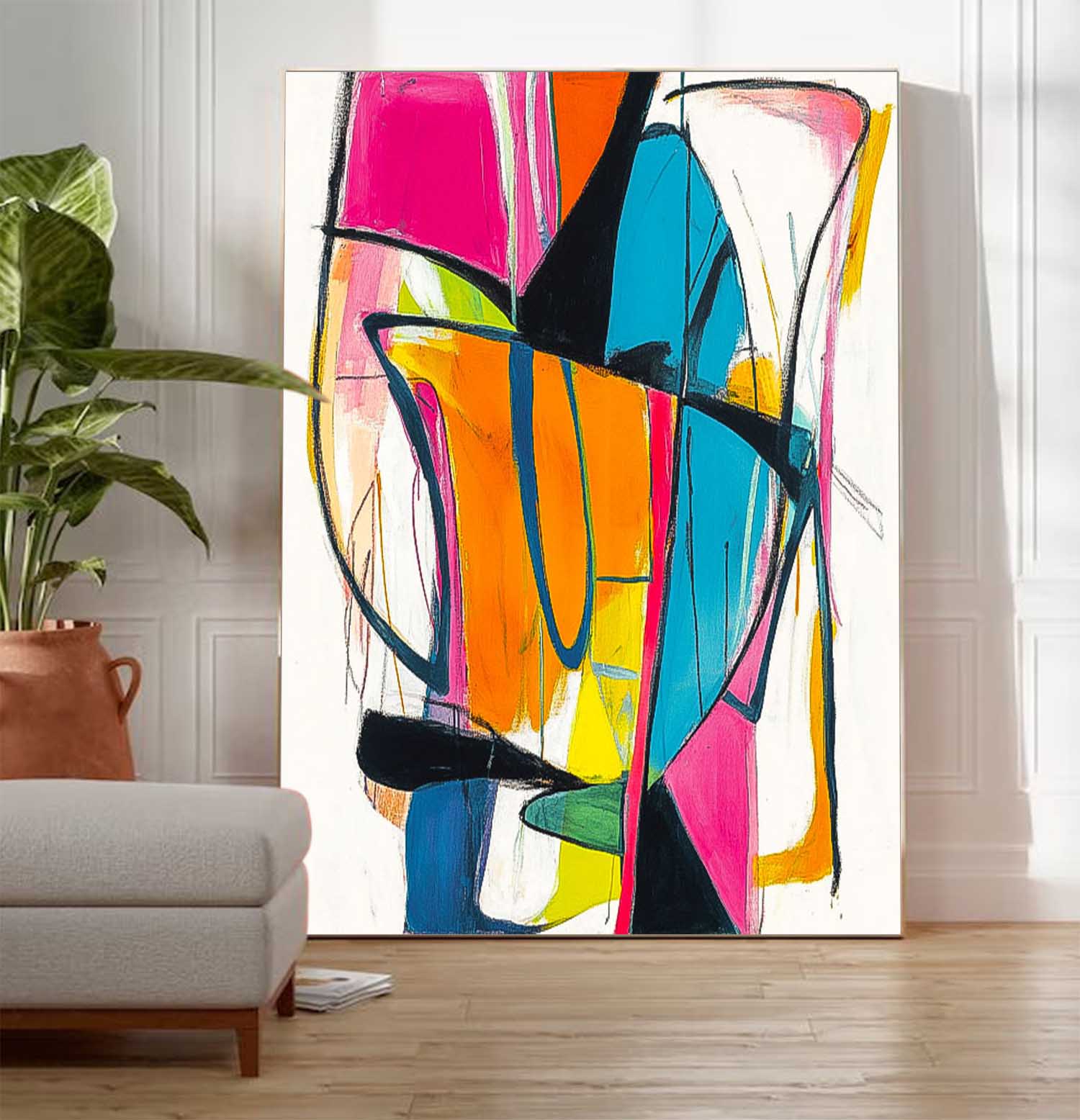 Wall Art Abstract Energetic Playful Modern Artistic