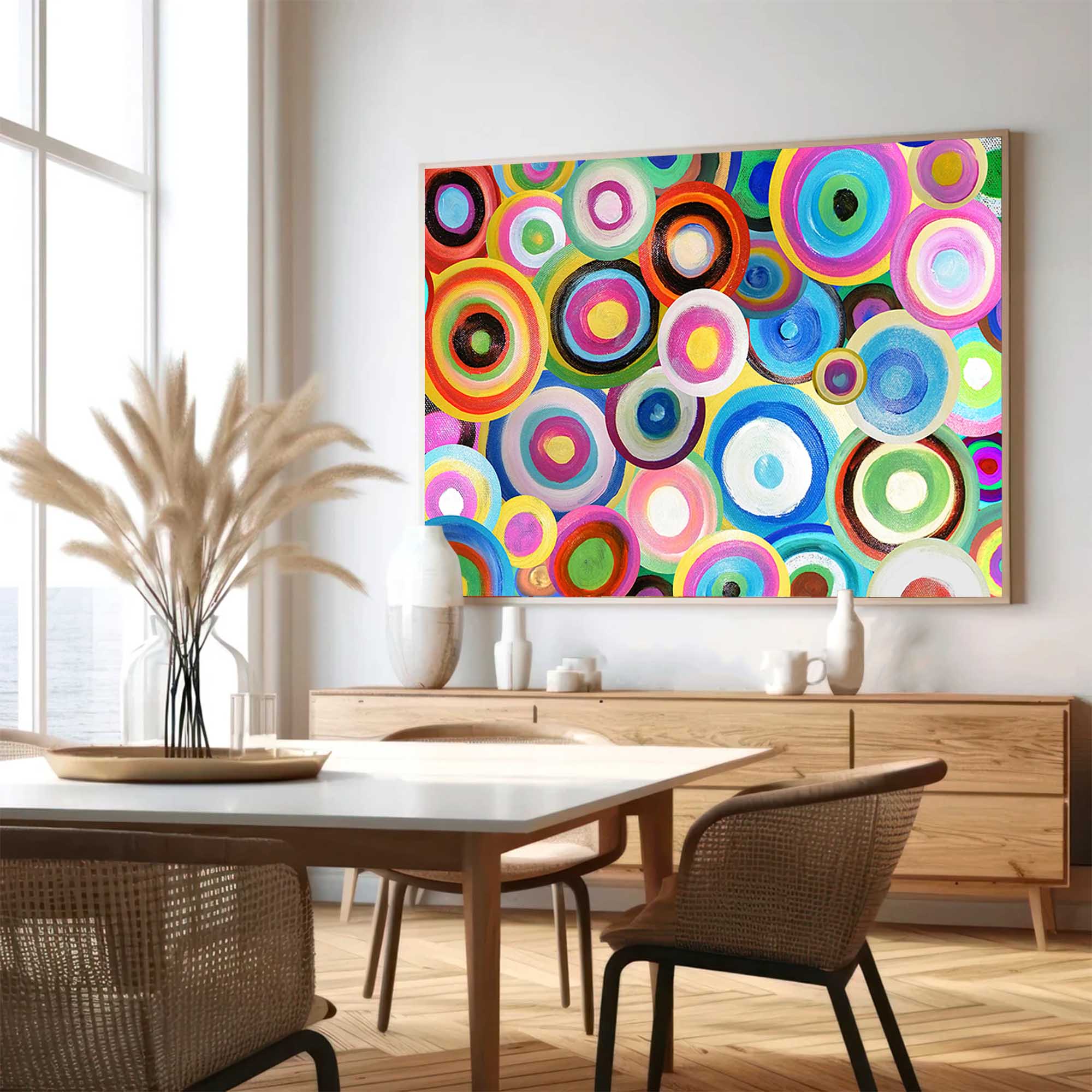 Wall Art Painterly Abstract Energetic Playful