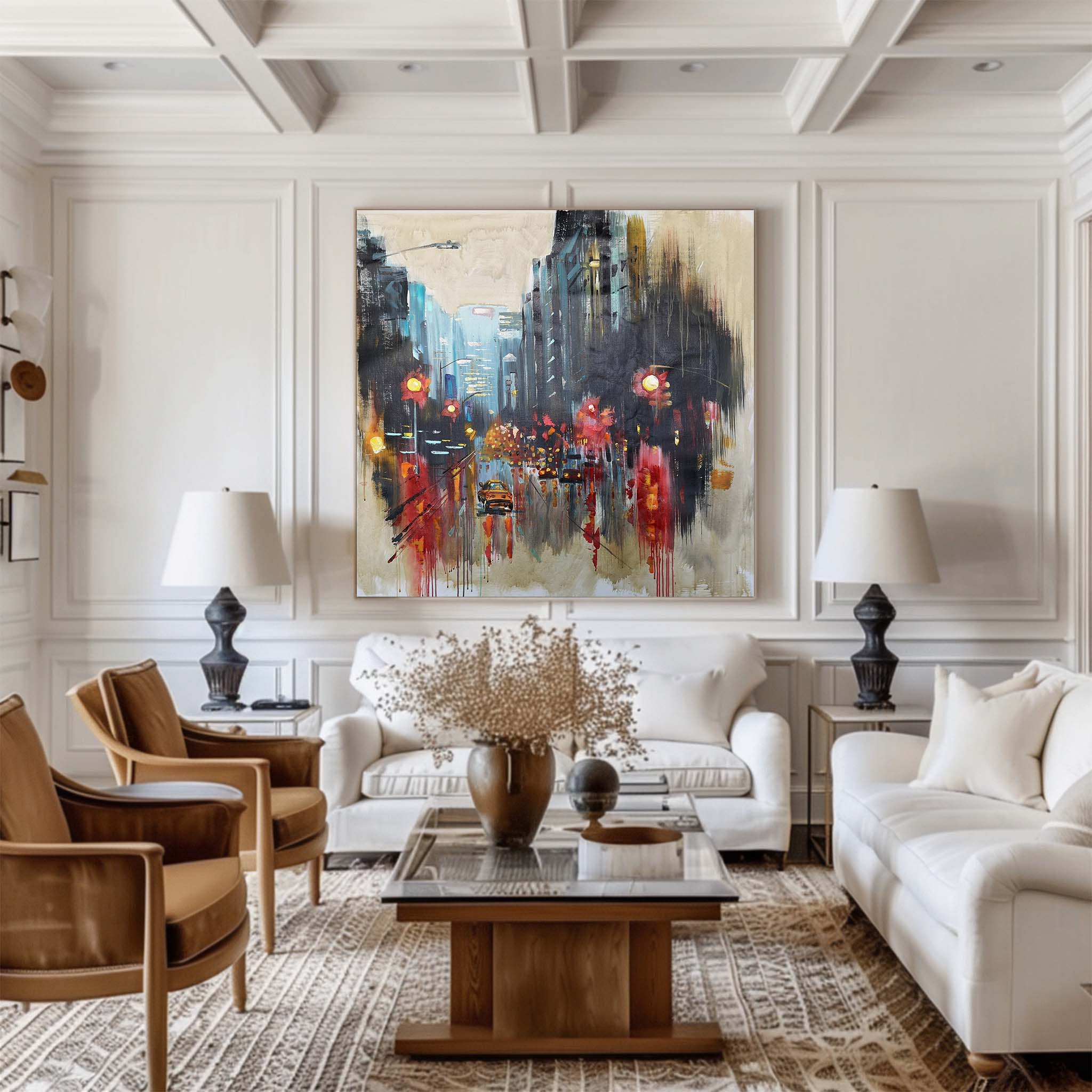 Large Urban Night scene Art URS02 - Neutralighting