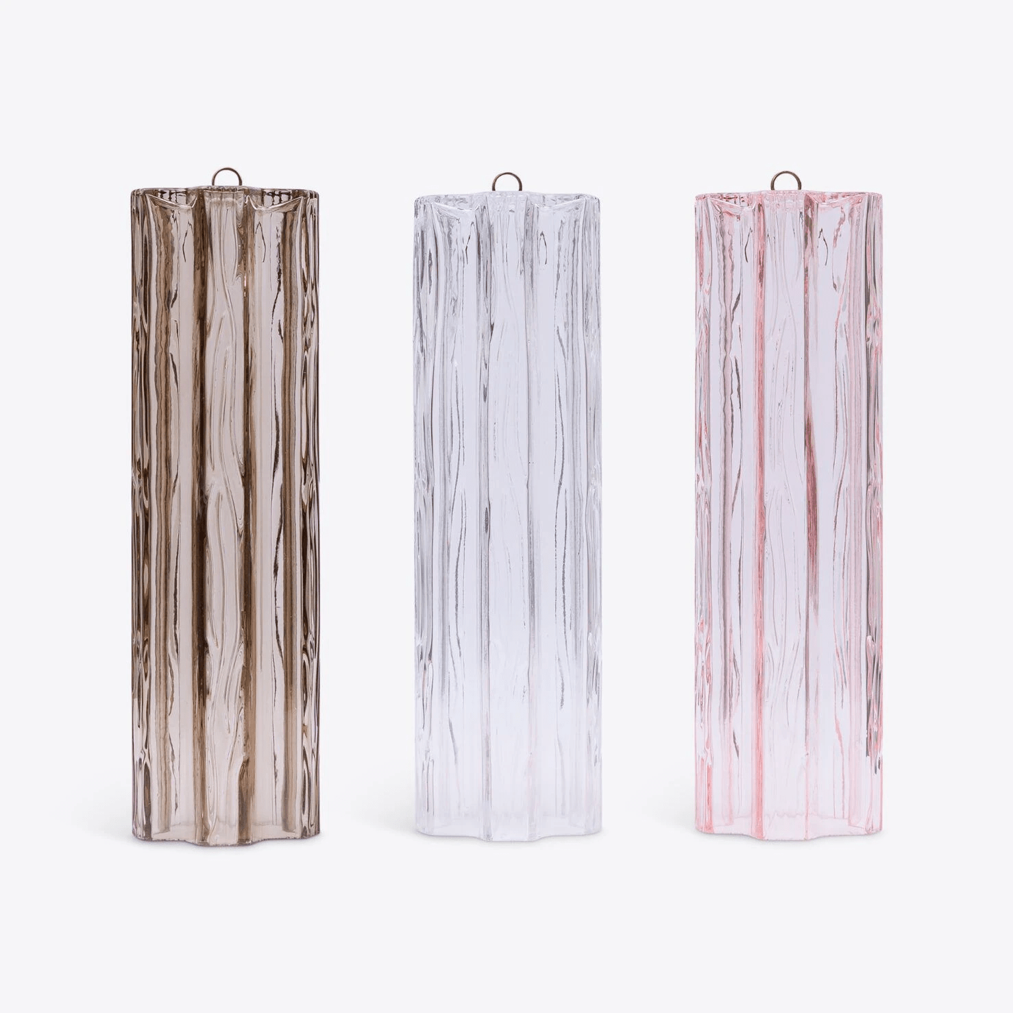 Aurora Chandelier Five Tier Fluted Glass Grande Mid Century - Neutralighting