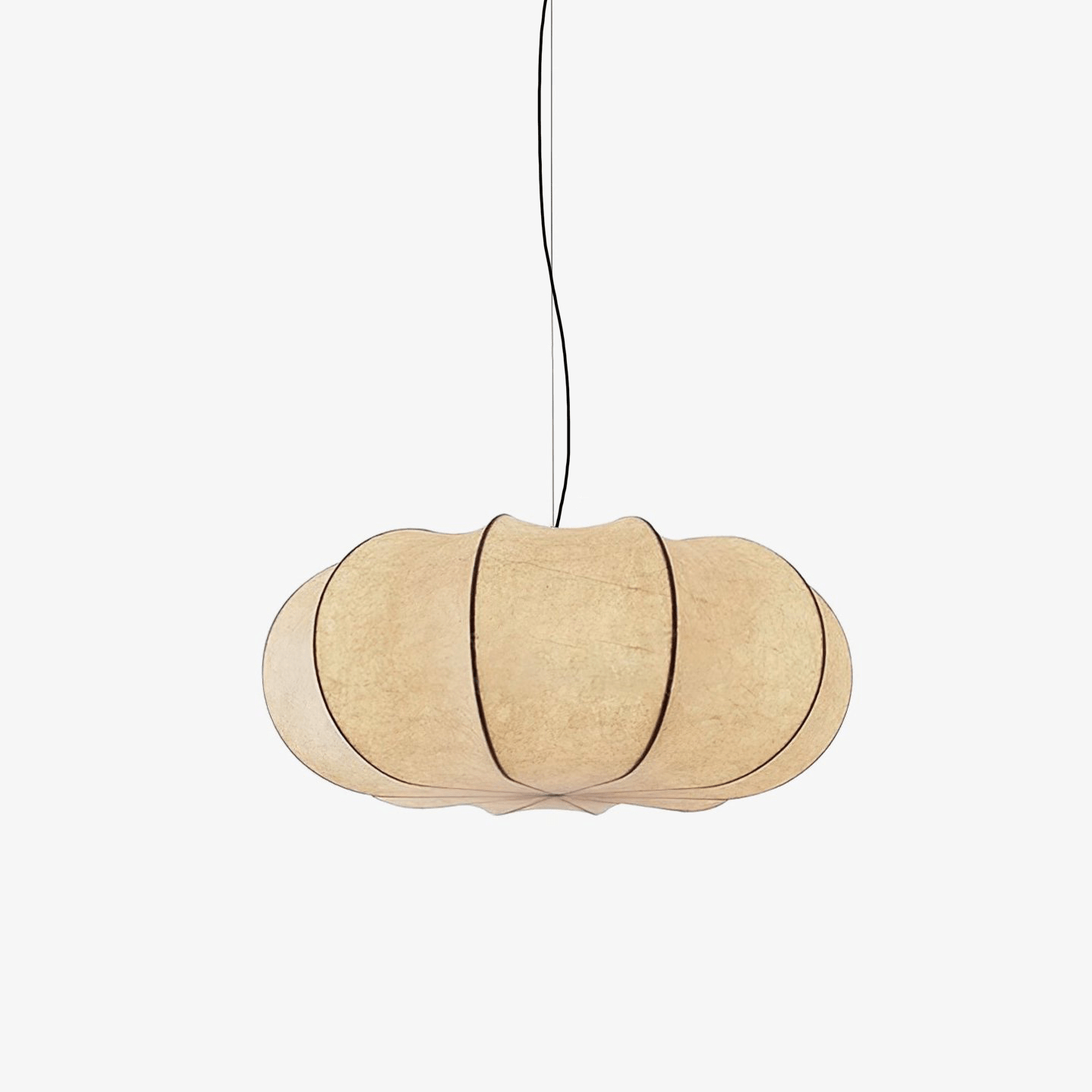 Kiyo Pumpkin Pendant Light Silk - Neutralighting