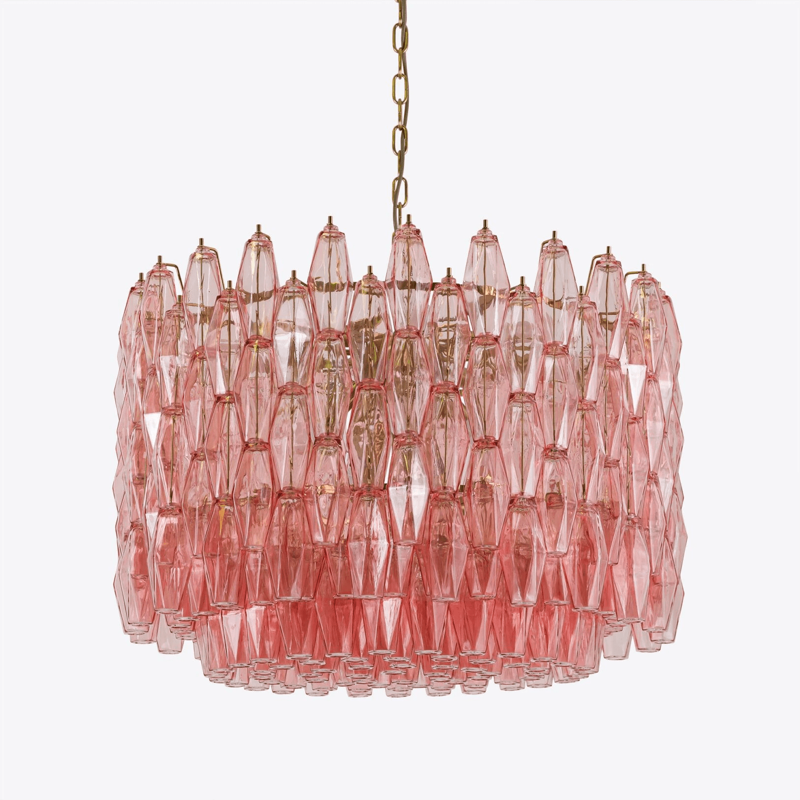 Aurora Chandelier Drum Amber Glass Elegant - Neutralighting