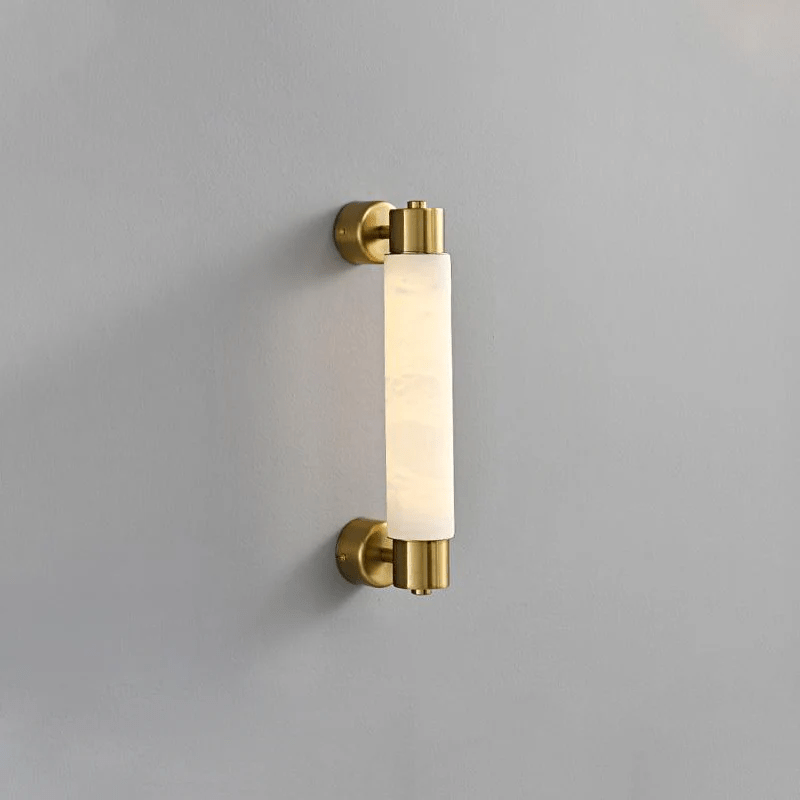 Eurthaeth Alabaster Brass Wall Light - Neutralighting