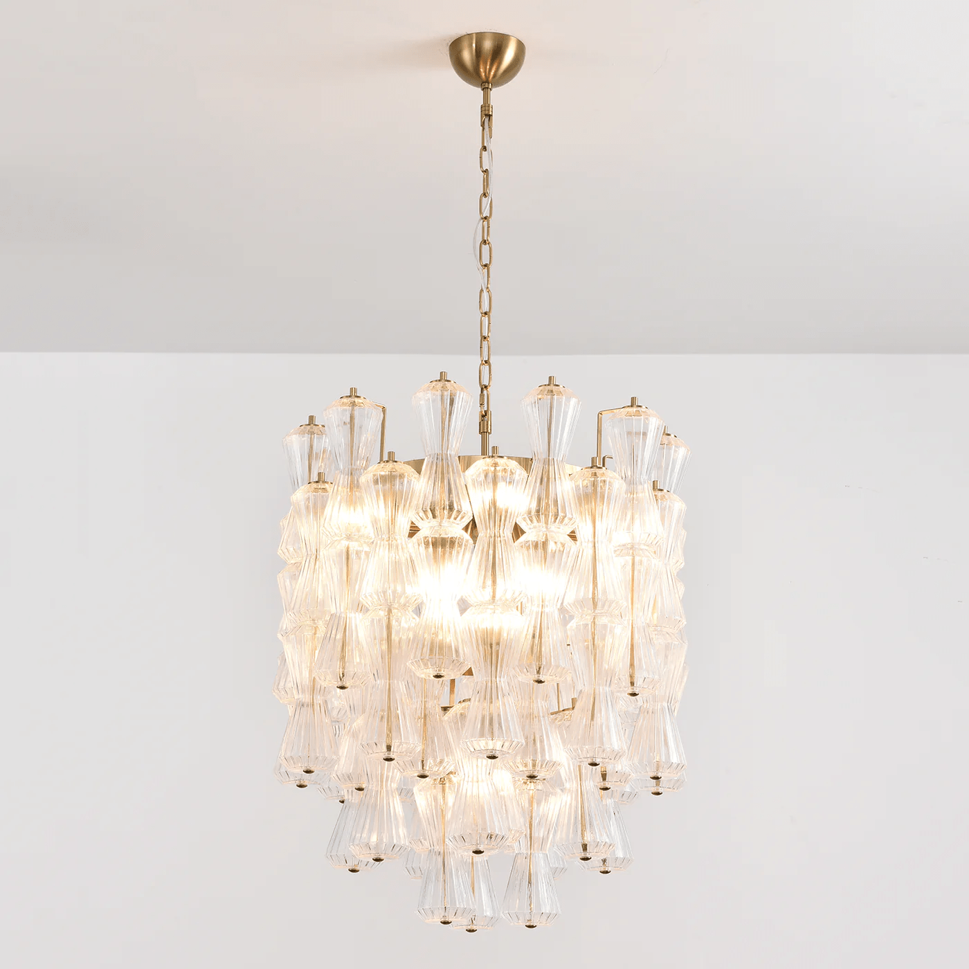 Aurora Chandelier Murano Glass Floral Cascade
