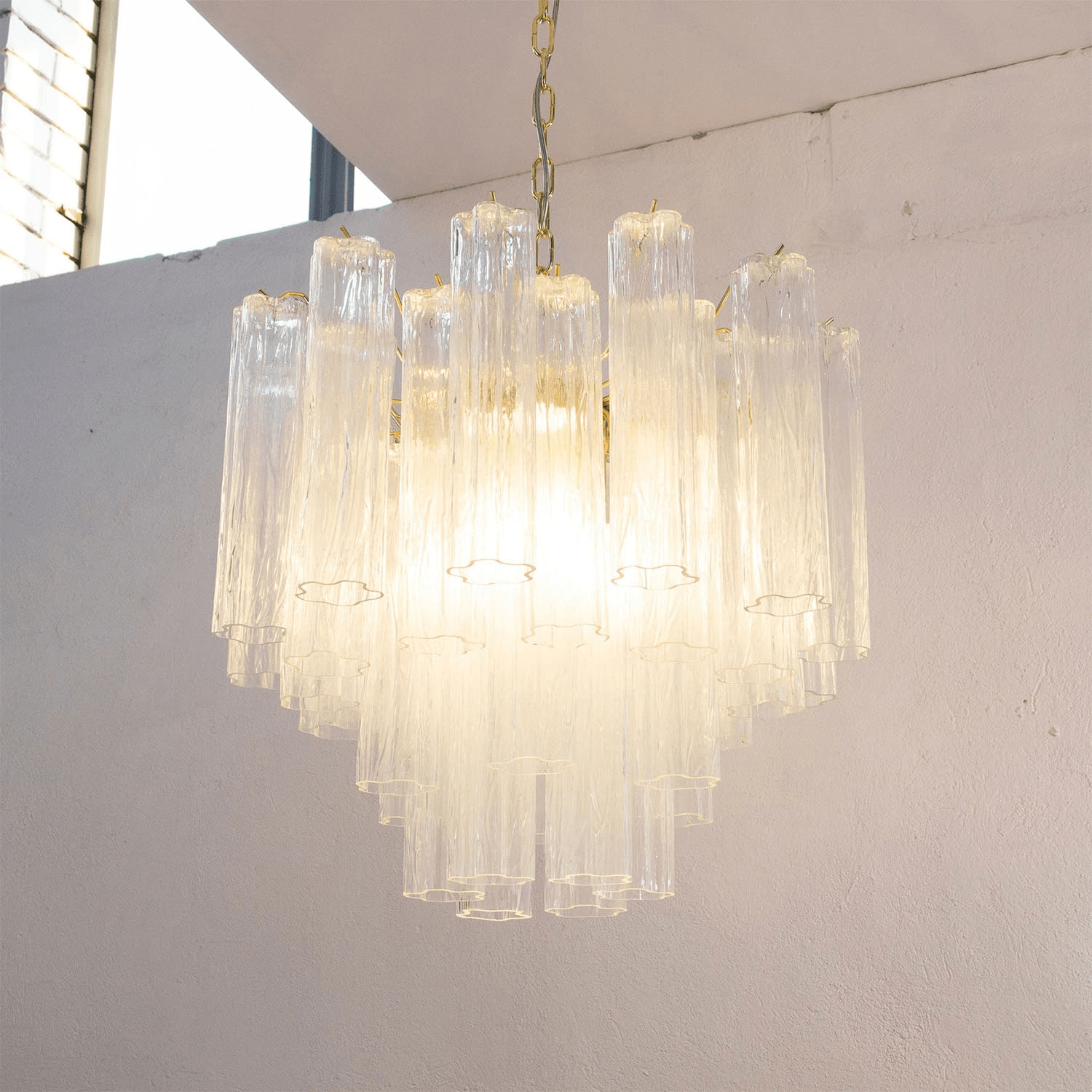Aurora Chandelier Murano Glass Tiered