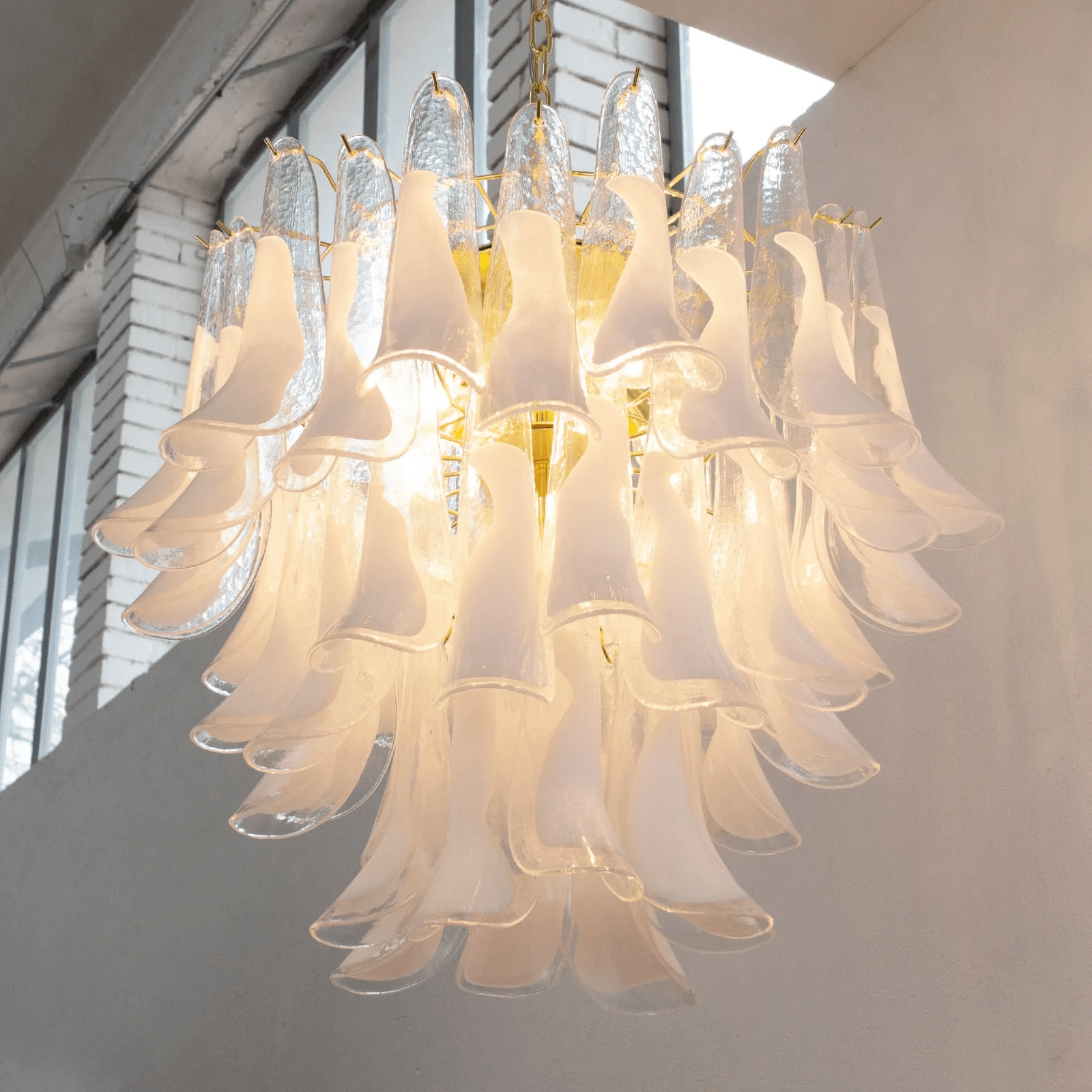 Aurora Chandelier Murano Glass Tiered Italian