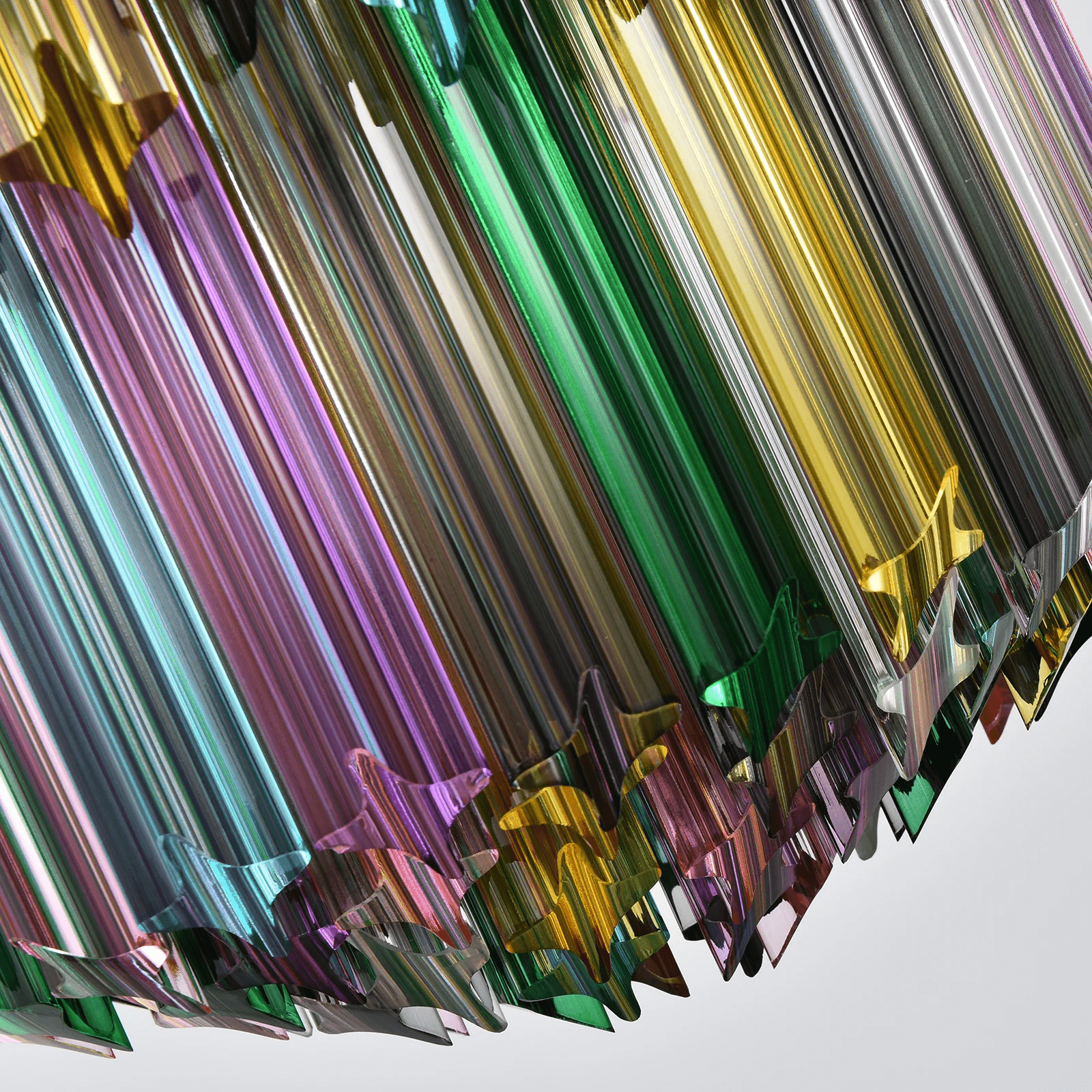 Aurora Chandelier Murano Glass Colorful Prism
