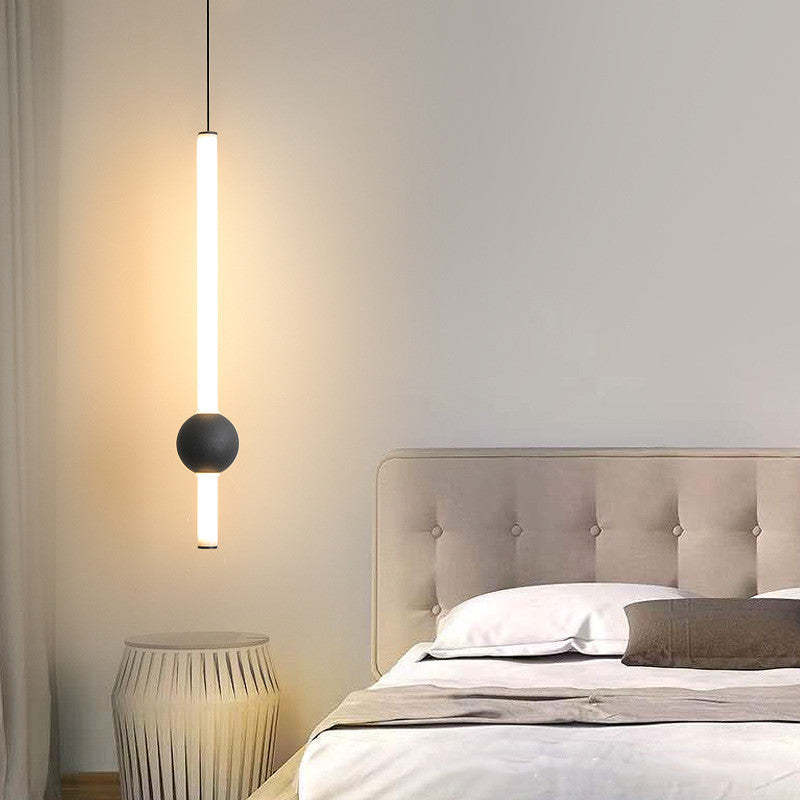 Arisha Minimalist Linear Globe Glass Pendant Light, Bedroom - Neutralighting