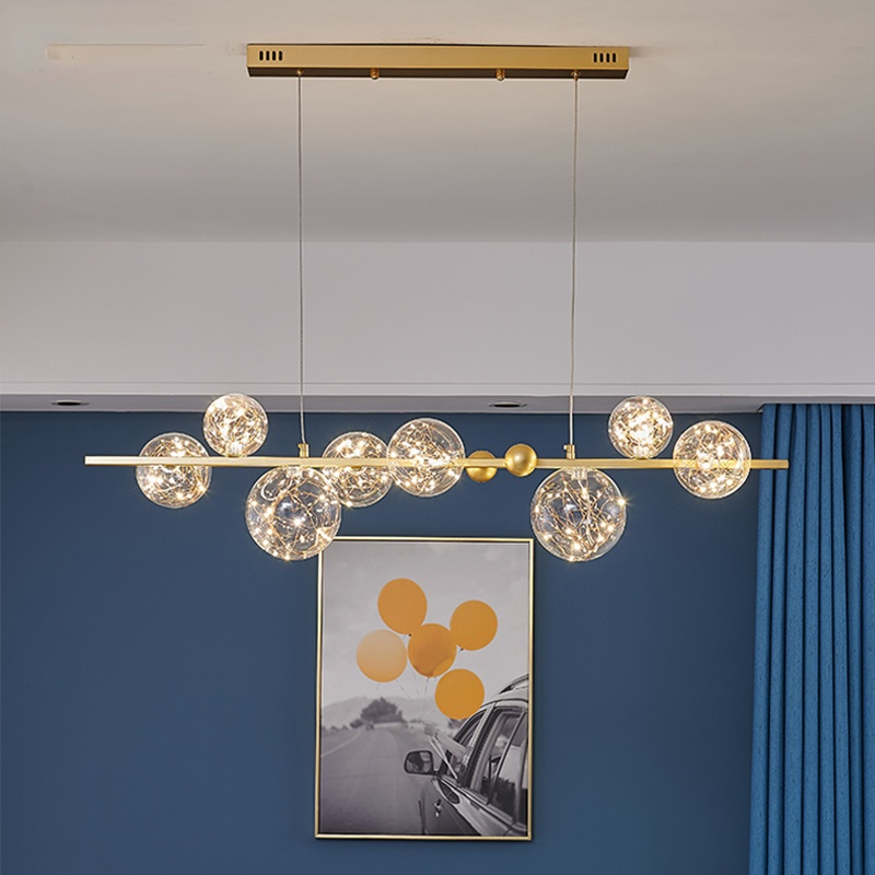 Valentina Art Deco Luminous Sphere Cluster Glass Pendant Light - Neutralighting