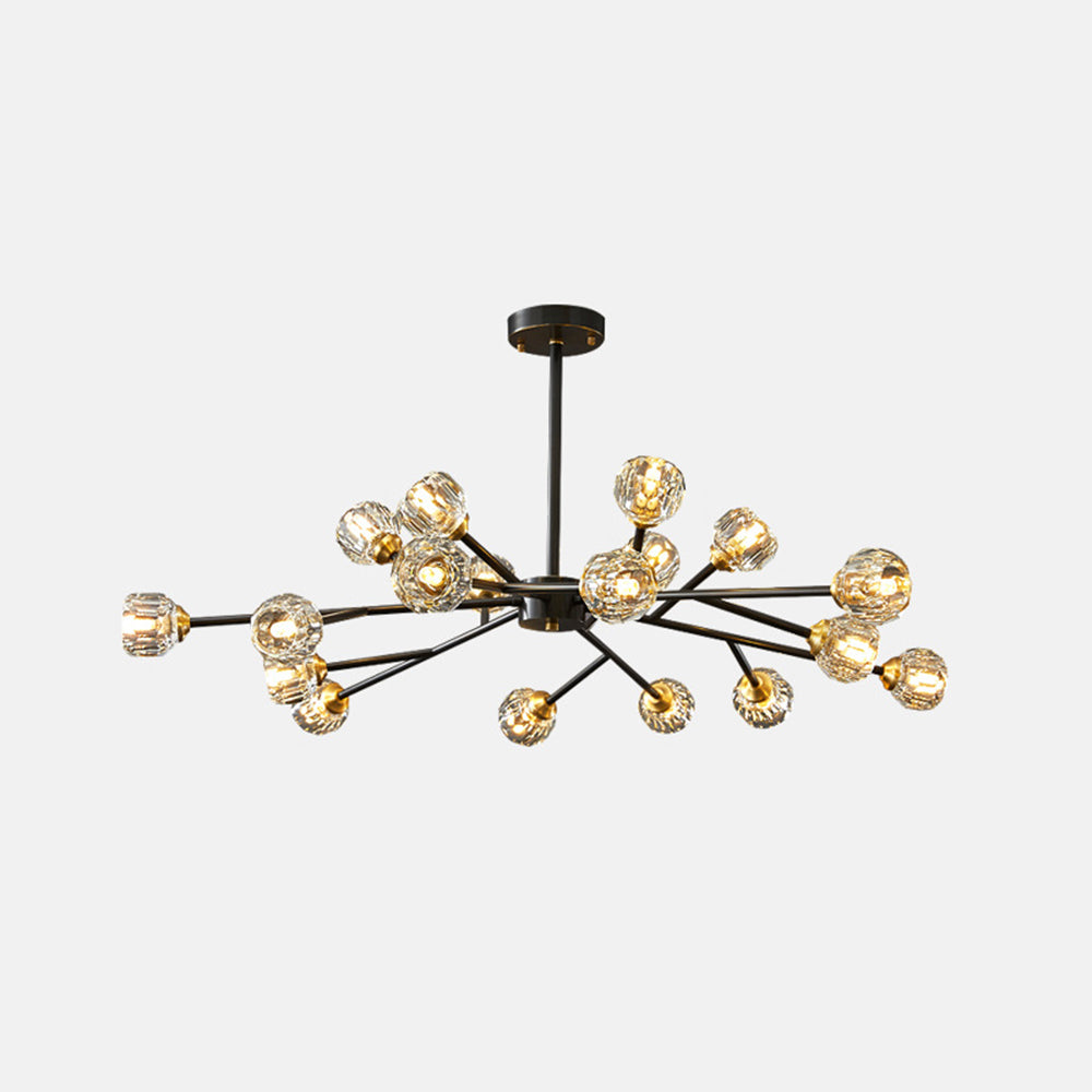 Valentina Modern Blown Metal Pendant Light, Gold - Neutralighting