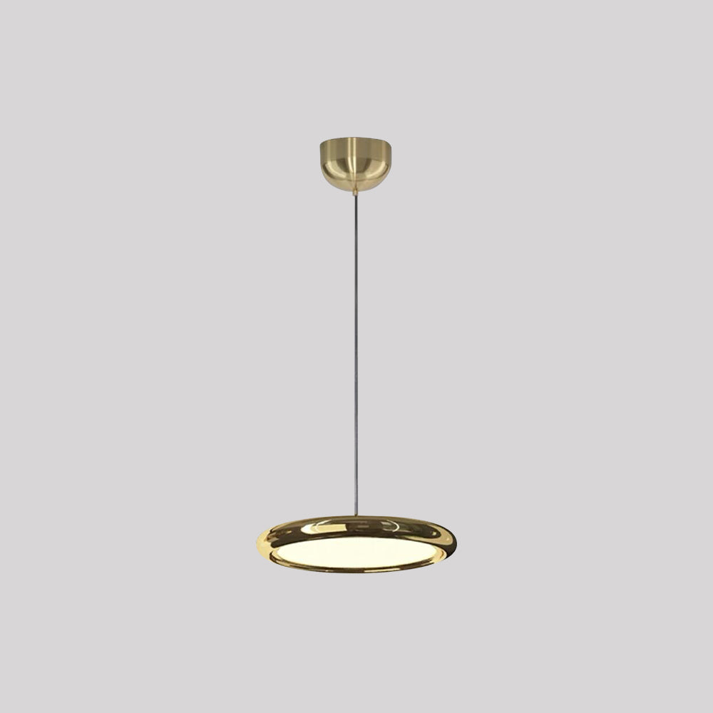 Arisha Minimalist Circular Metal Pendant Light,Silver/Gold/Rose Gold - Neutralighting