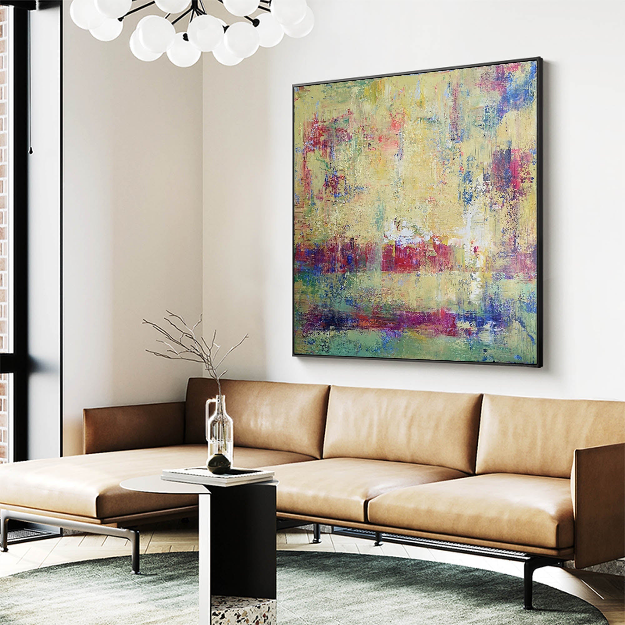 Yellow Abstract Art