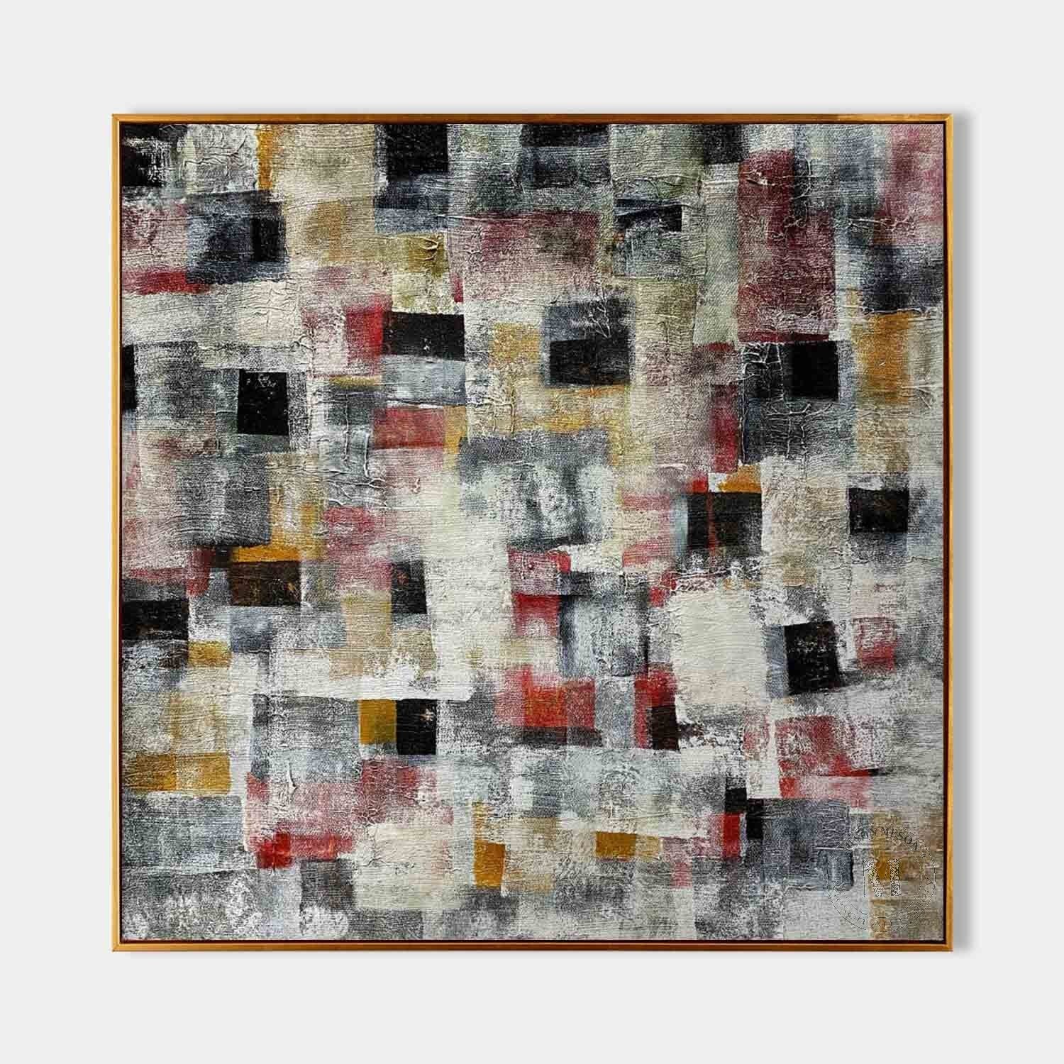 Wall art Abstract Geometric Block Color