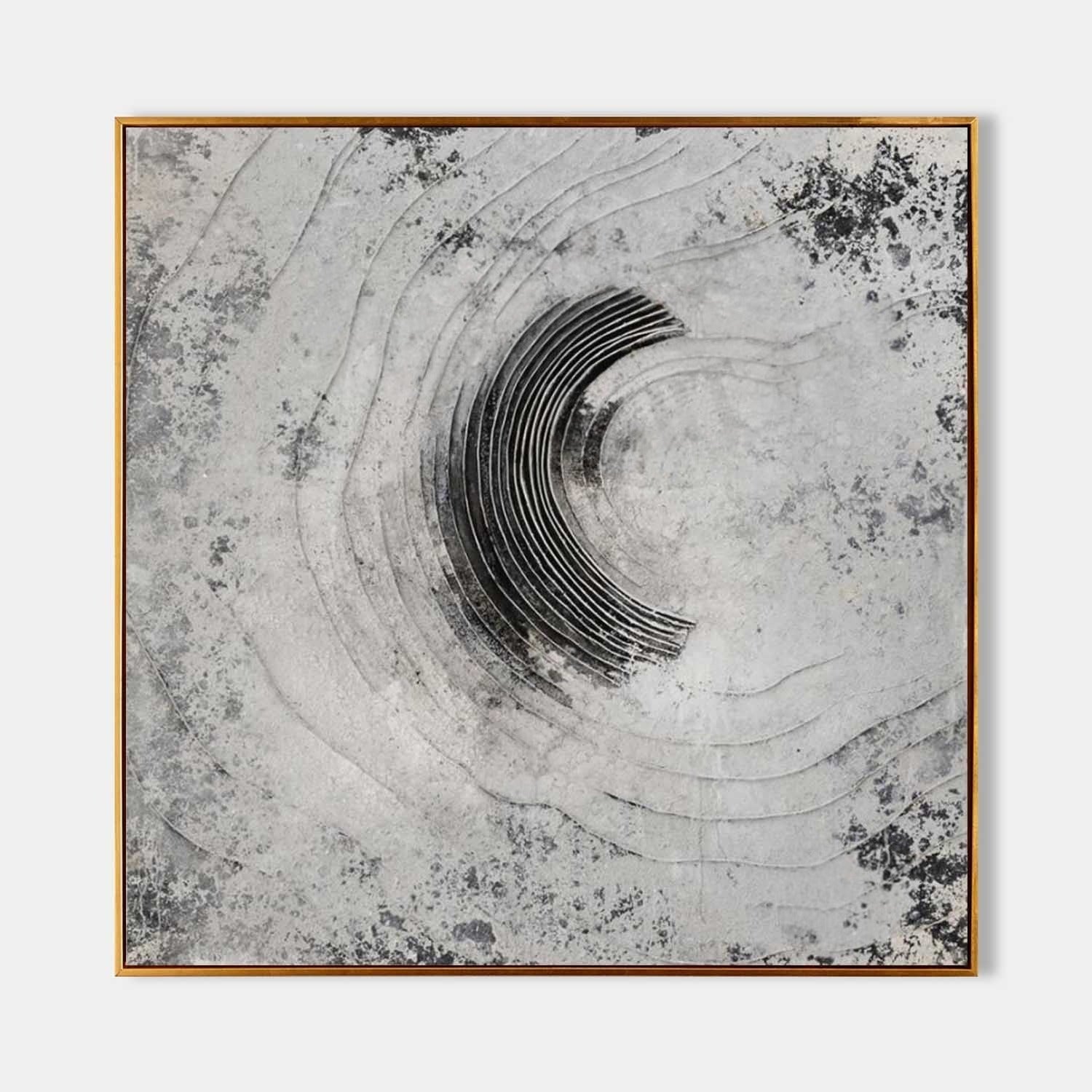 Wall Art 3D Concentric Circle Painting