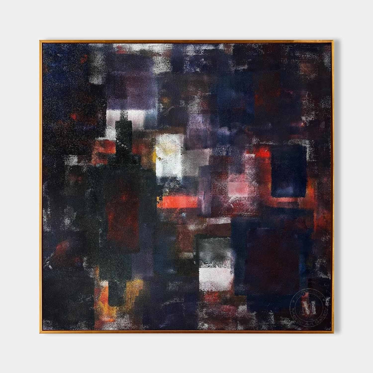 Wall Art Square Abstract Expressionist