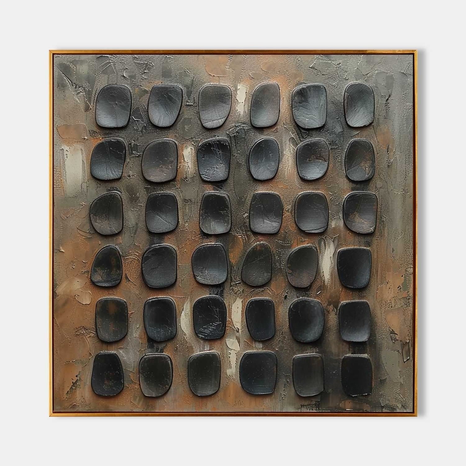 Wall Art Minimalist Wabi-Sabi Metallic