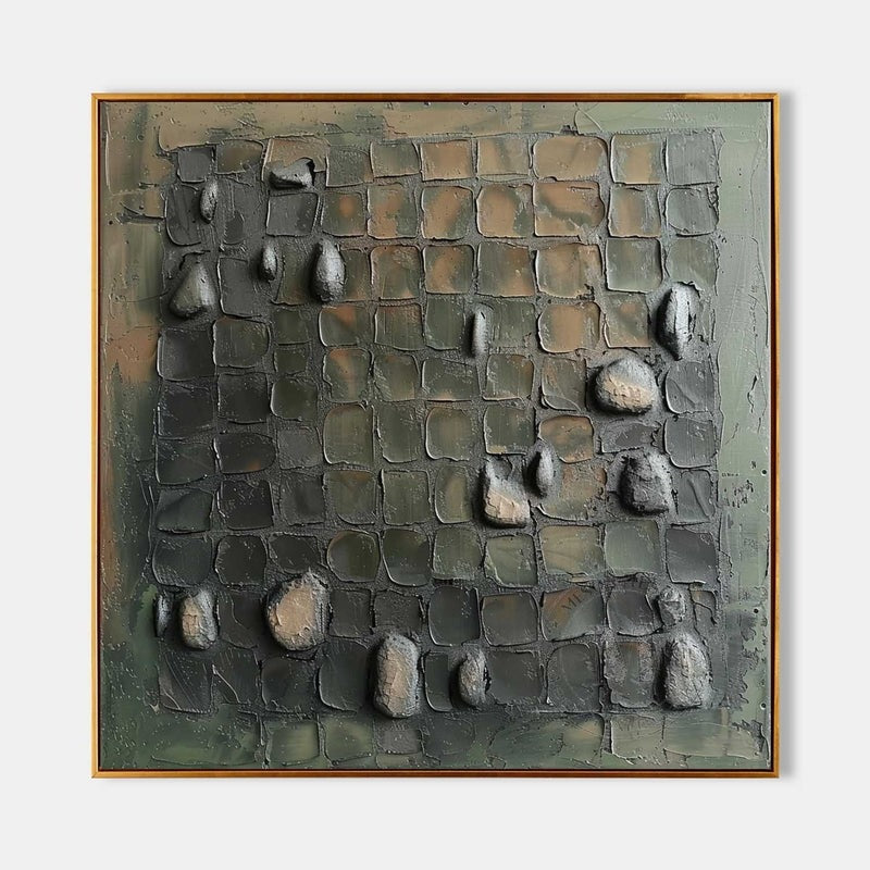 Wall Art Abstract Stone Texture Painting